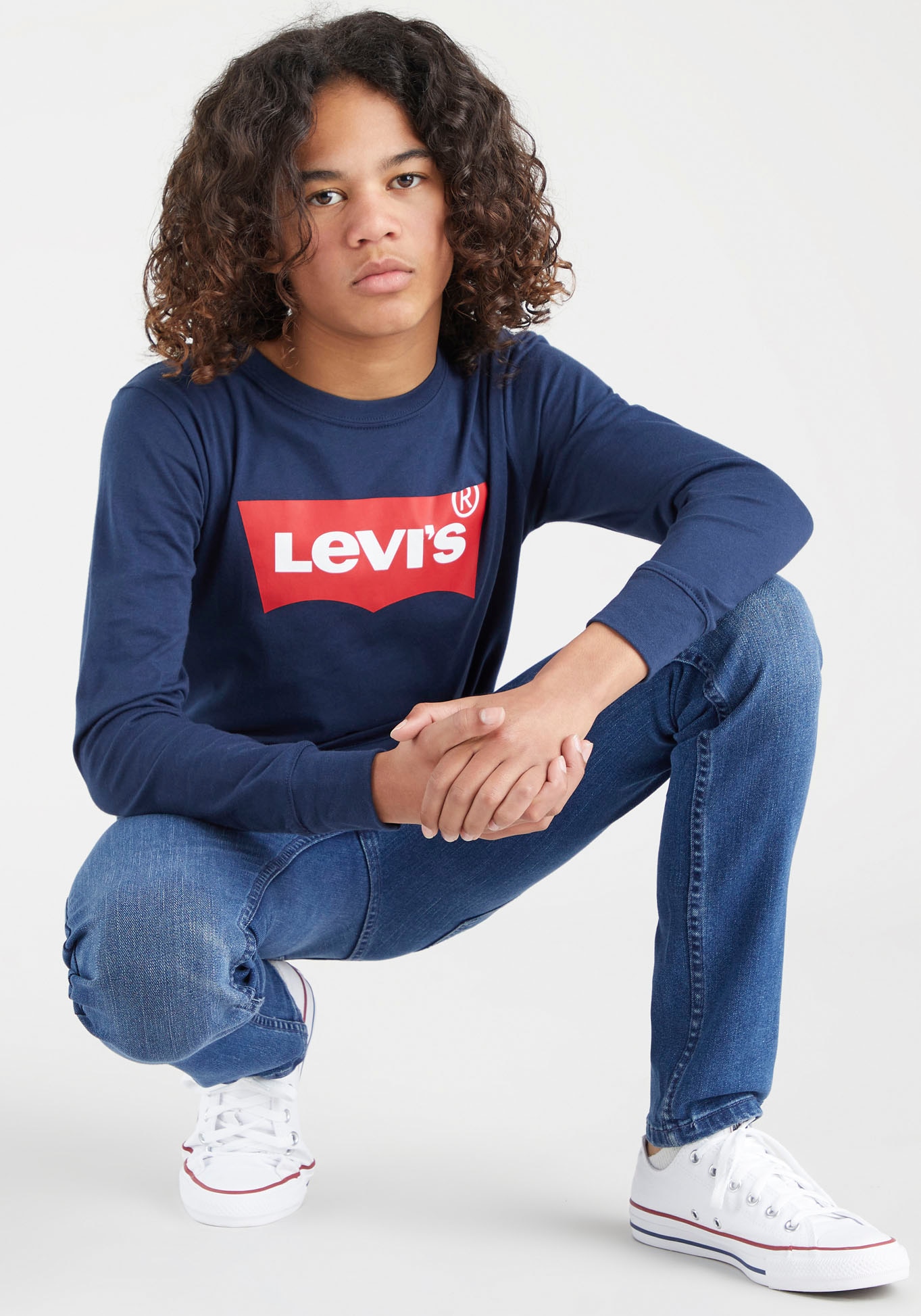 Levi's® Kids Langarmshirt »L/S BATWING TEE« mit Logo Print for BOYS