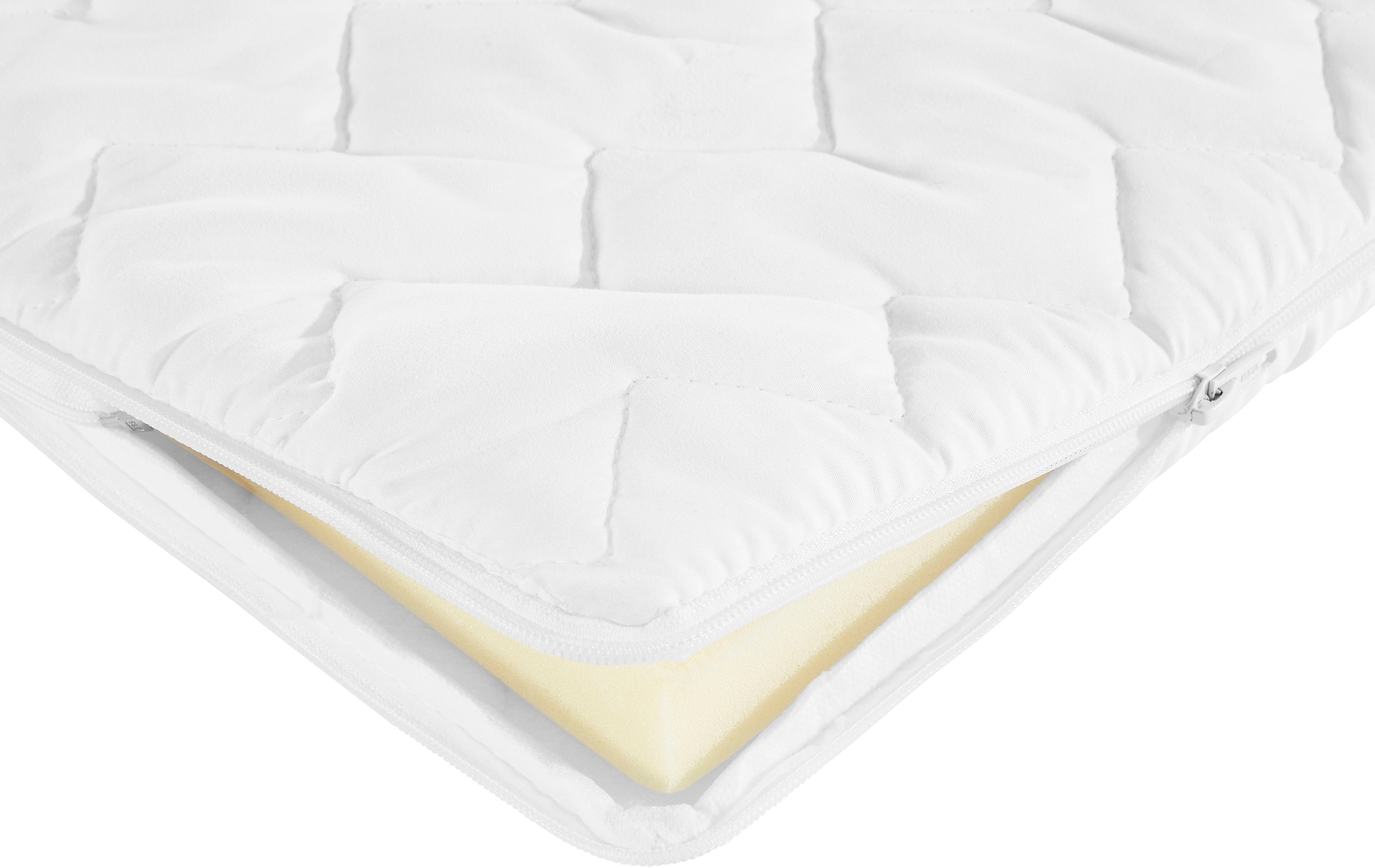 Home affaire Lit boxspring »Harmones hoch« in 3 Breiten, Härtegrad auch im Mix mit je 1 Matratze in H2 und H3