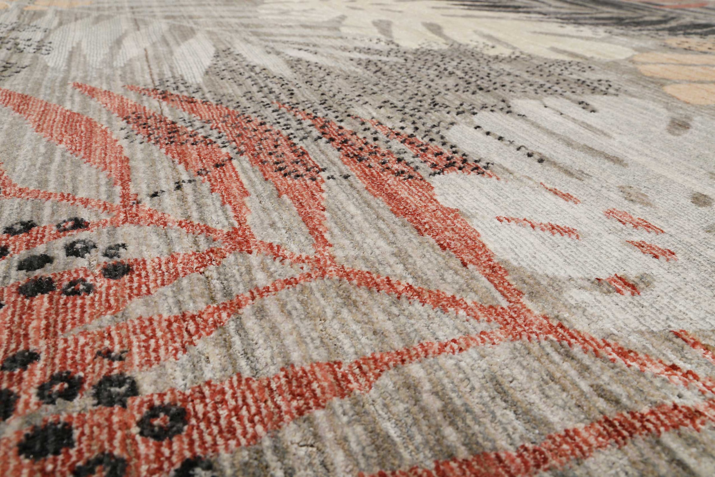 Esprit Teppich »Florence ESP-21077« rechteckig 7 mm Höhe Moderner Designteppich mit Fransen, Dschungel, Wohnzimmer