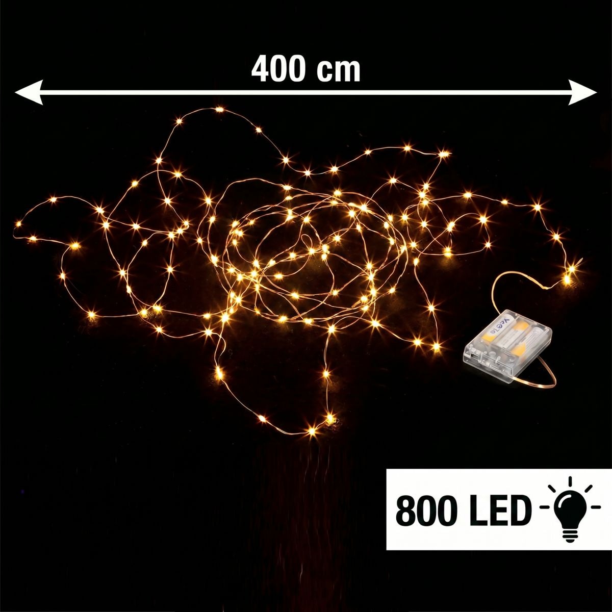 Ambiente Haus LED Aussen-Tischleuchte »LED-Lichterkette« 1 Stk. Warmweiss