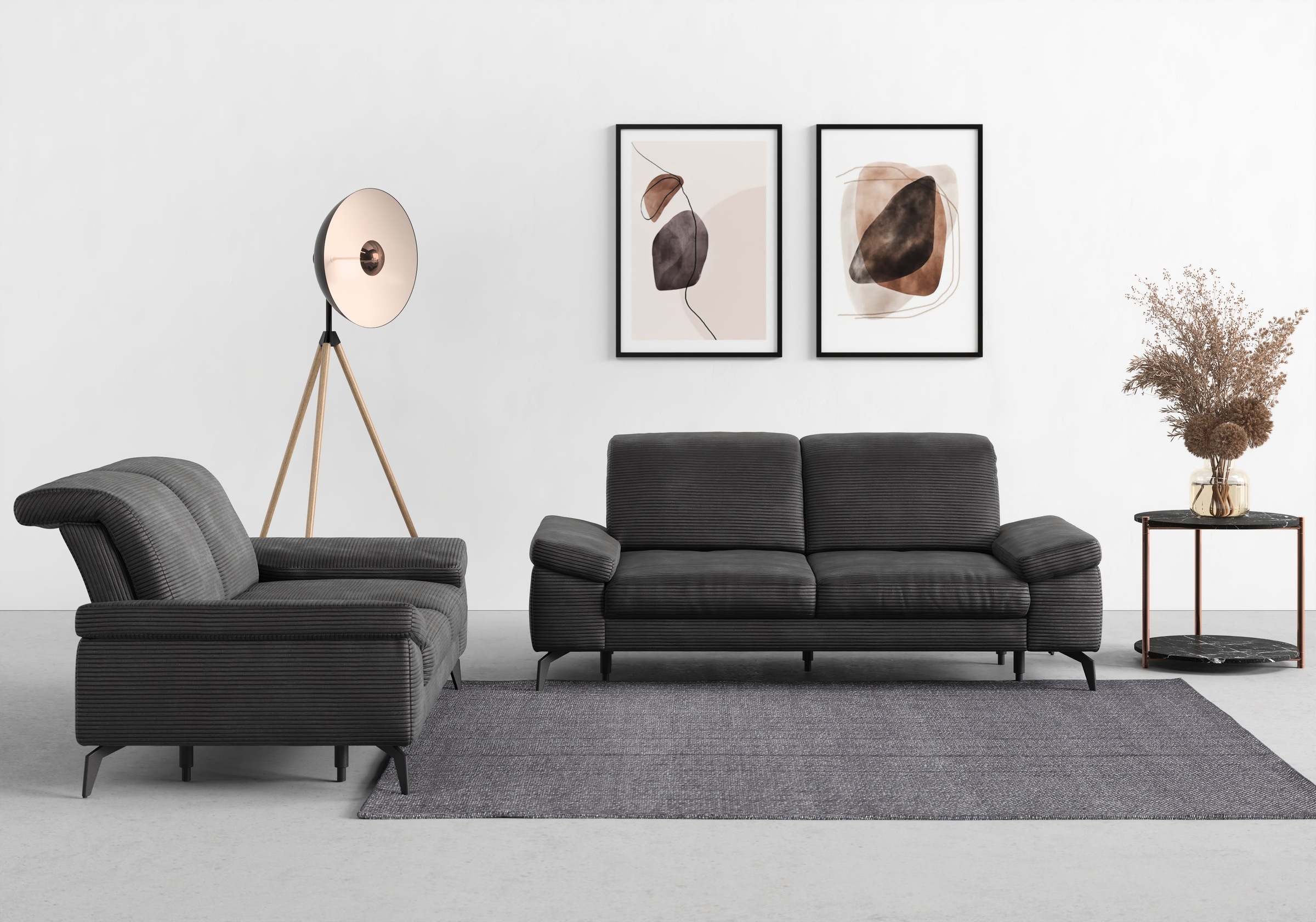 sit&more 2,5-Sitzer »Cabana« Breite 211 cm, mit oder ohne Sitztiefen-, und Kopfteilfunktion