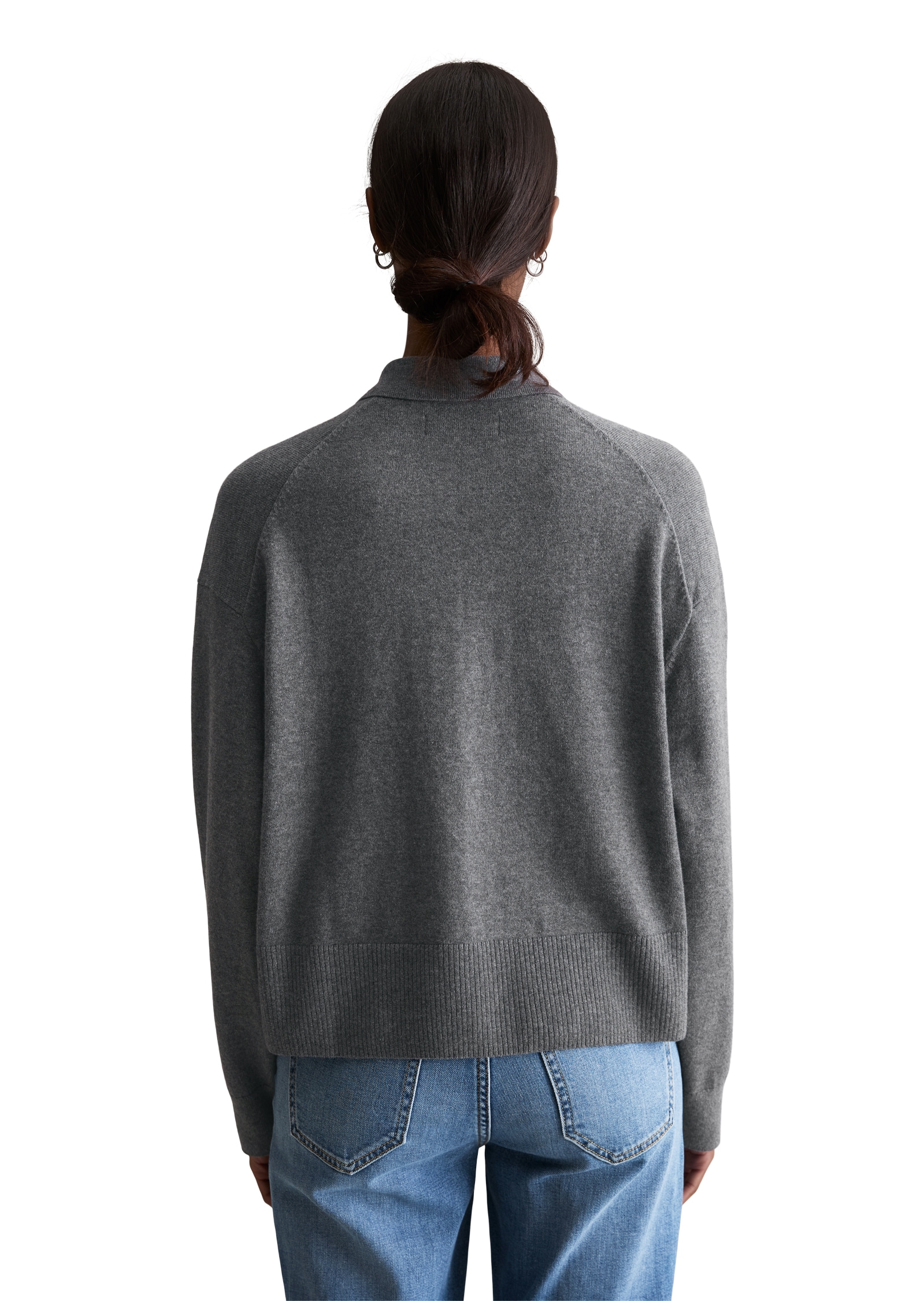 Marc O'Polo DENIM Pull à col polo »relaxed fit aus Soft Cotton Stretch«