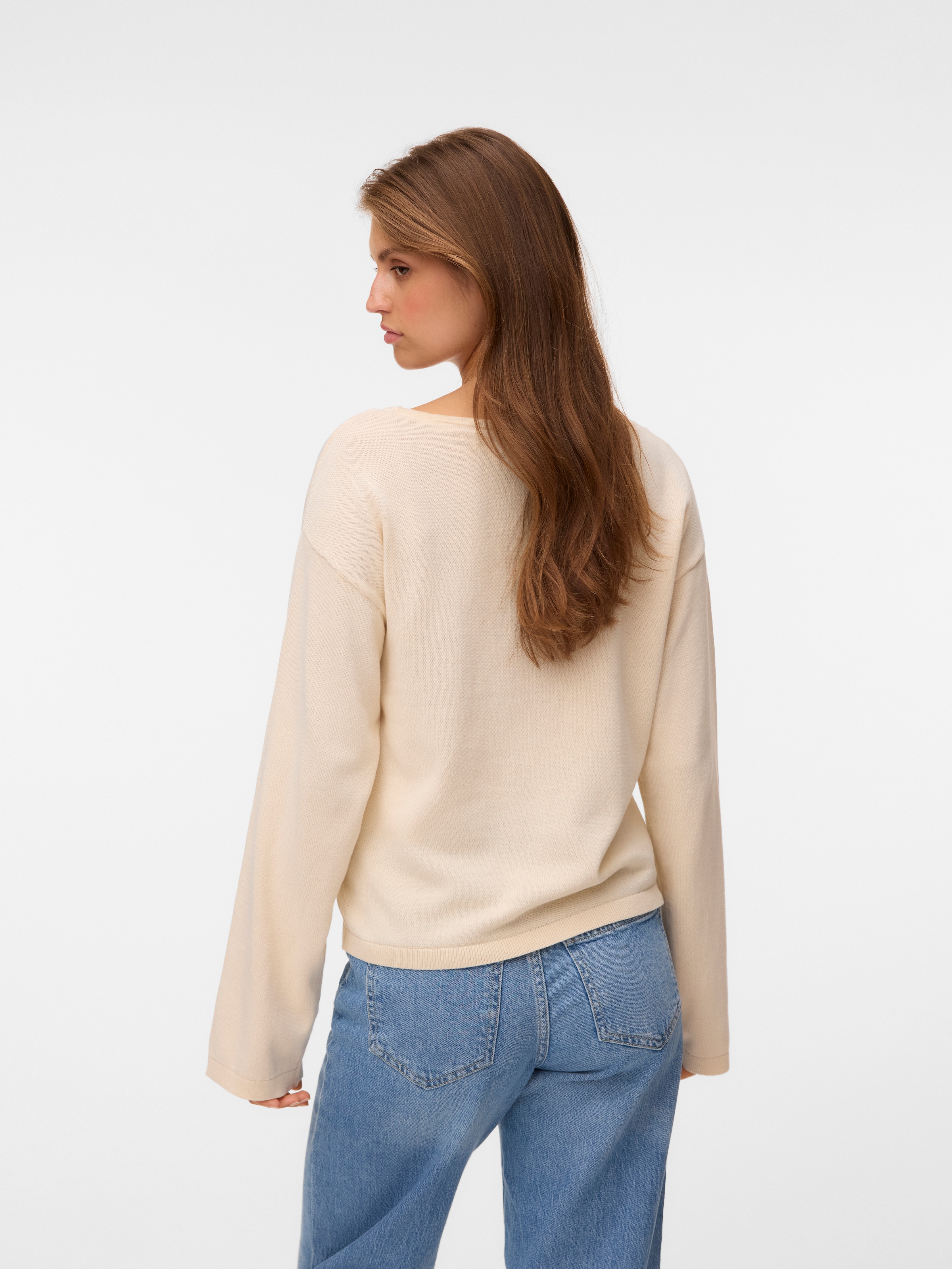 Vero Moda Pull en tricot »VMNOMA LS BOATNECK PULLOVER NOOS« Coton