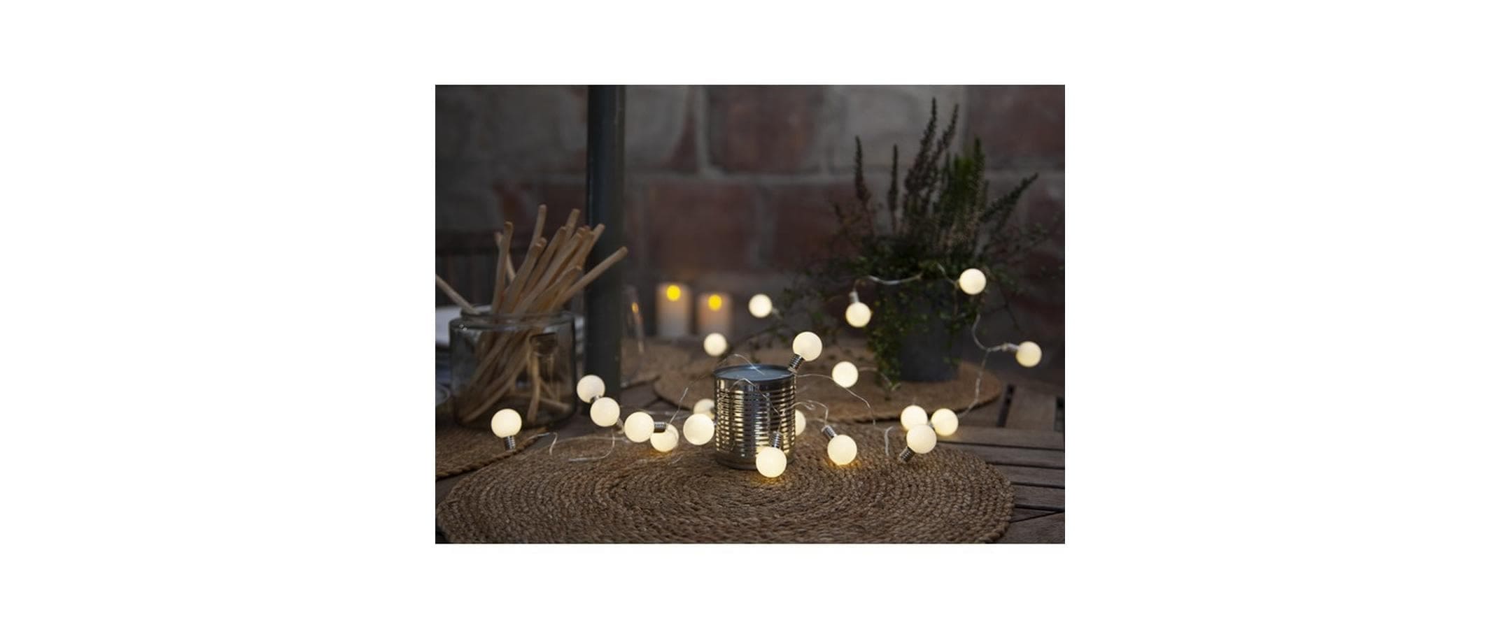   Guirlande lumineuse »Lichterkette Mini Glow Warmweiss, 20 LEDs, 300 cm«