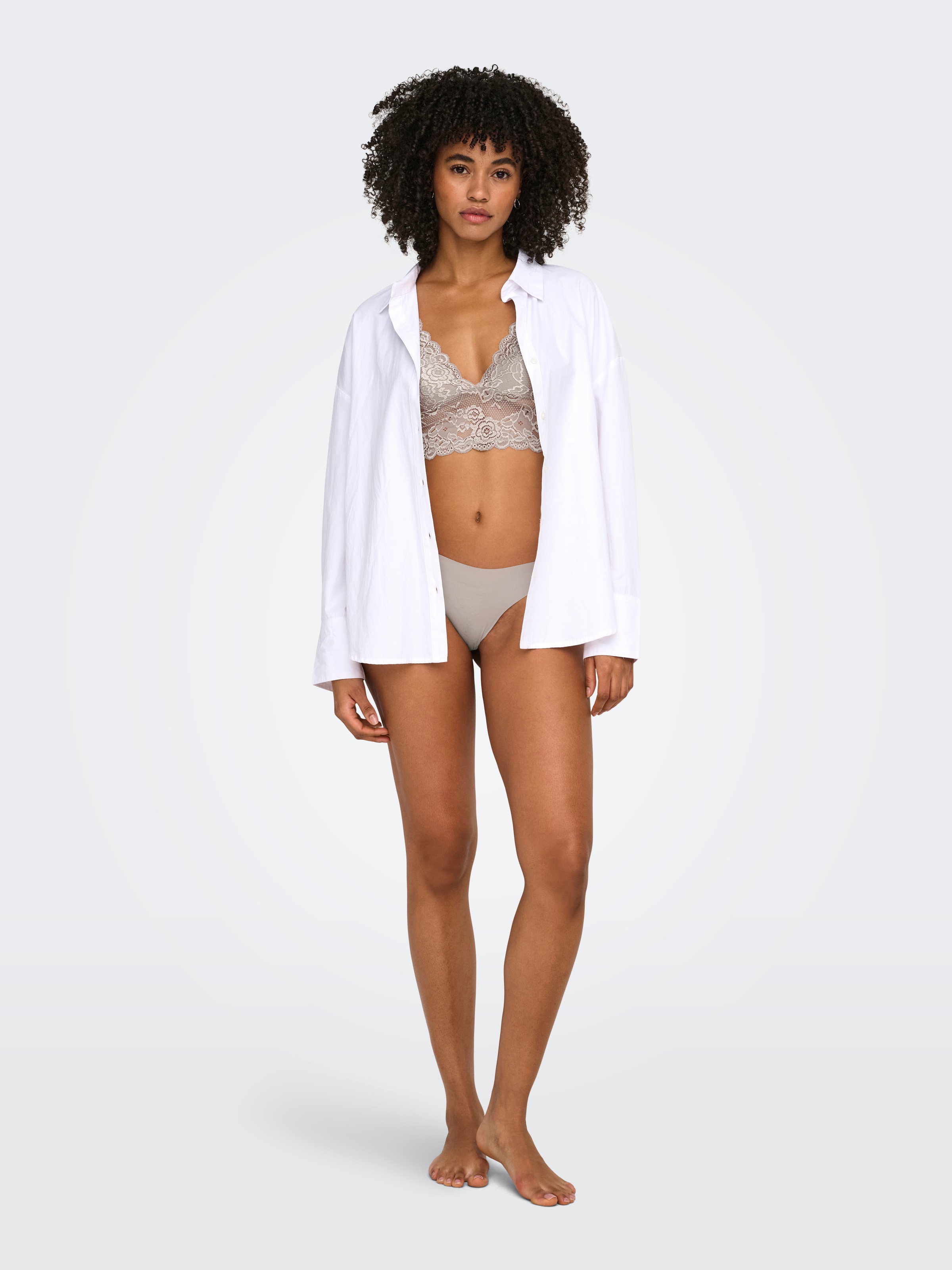 ONLY Top en dentelle »ONLCHLOE – Spitzen-Bra mit gepolsterten Cups und Stretch« coupe régulière, féminin, dentelle, fibre synthétique, col en V