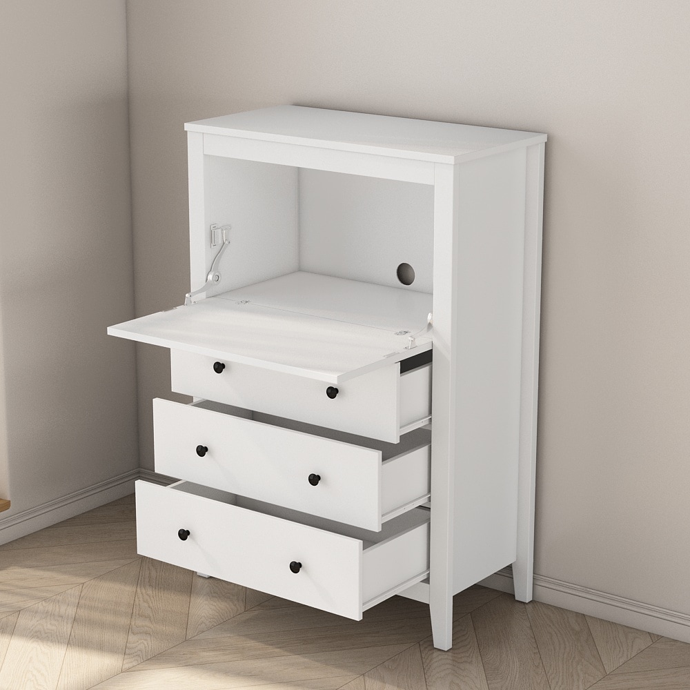 GOODproduct Secrétaire de style maison de campagne, (L/P/H) : 80/39,5/119,6 cm