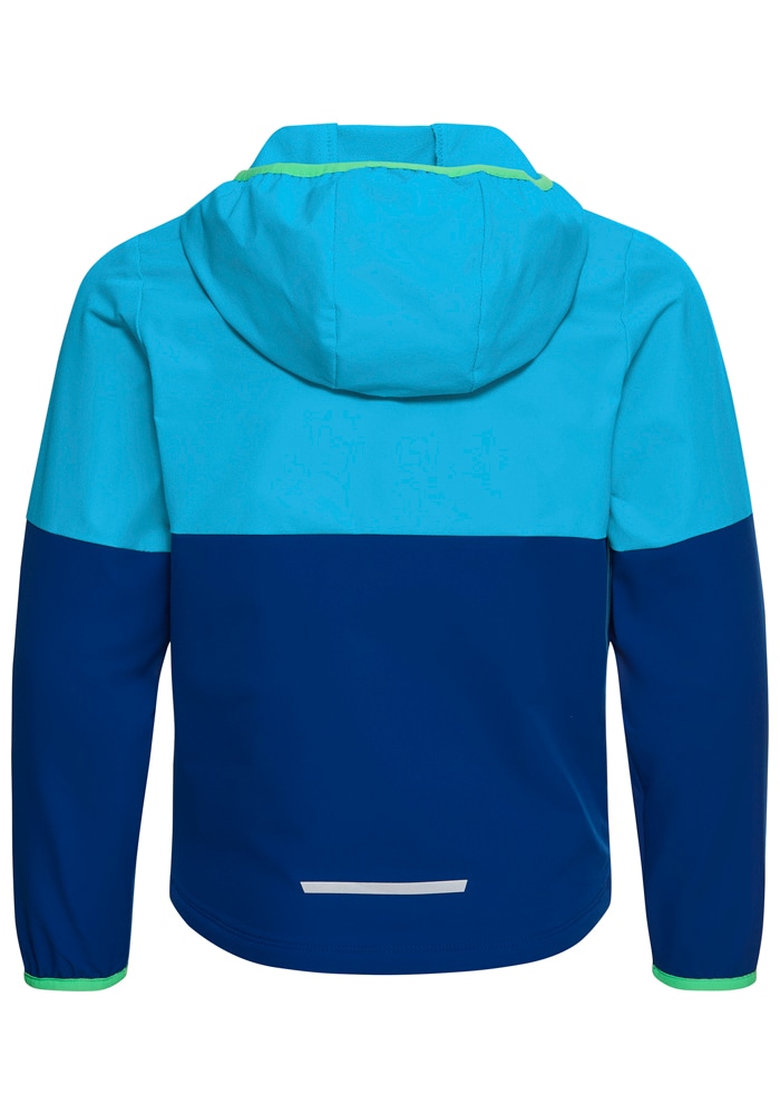 Jack Wolfskin Softshelljacke »SANDBIRD HOODED JKT K« mit Kapuze Winddicht, atmungsaktiv, Übergangsjacke