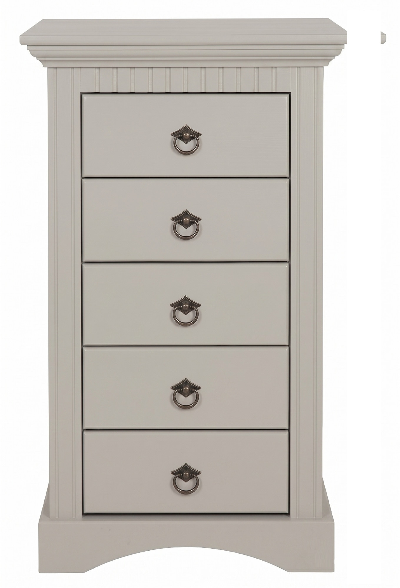 GOODproduct Commode »Rustic« largeur 48 cm, en pin massif, 5 tiroirs, certifié FSC®