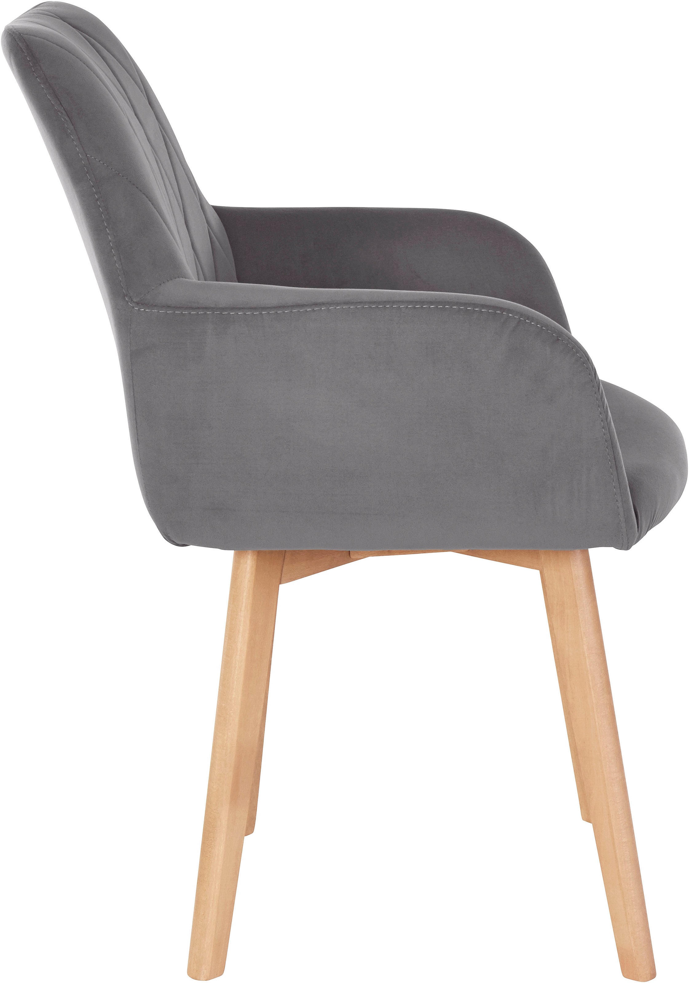 Home affaire Armlehnstuhl »Brest« (Set) 2 Stk.Sitz und Rücken gepolstert,  Rautensteppung im  Rueckenlehne