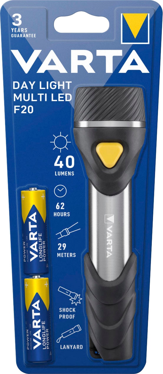 VARTA Handleuchte »VARTA Day Light Multi LED F20 Taschenlampe mit 9 LEDs«