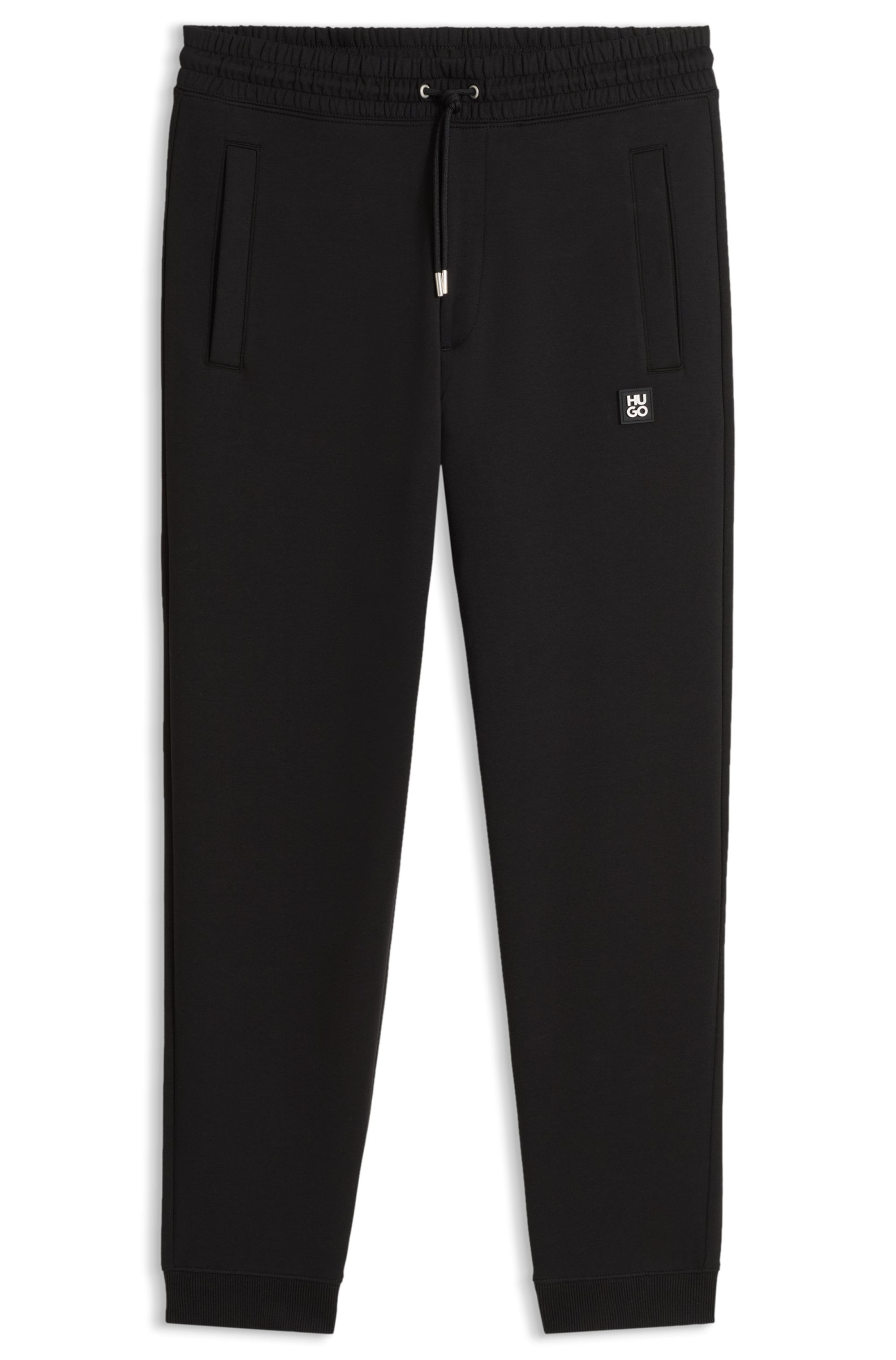 HUGO Pantalon sweat »Dimacs Metal Logo«  ceinture élastique avec cordon de serrage, coupe décontractée, mélange de coton