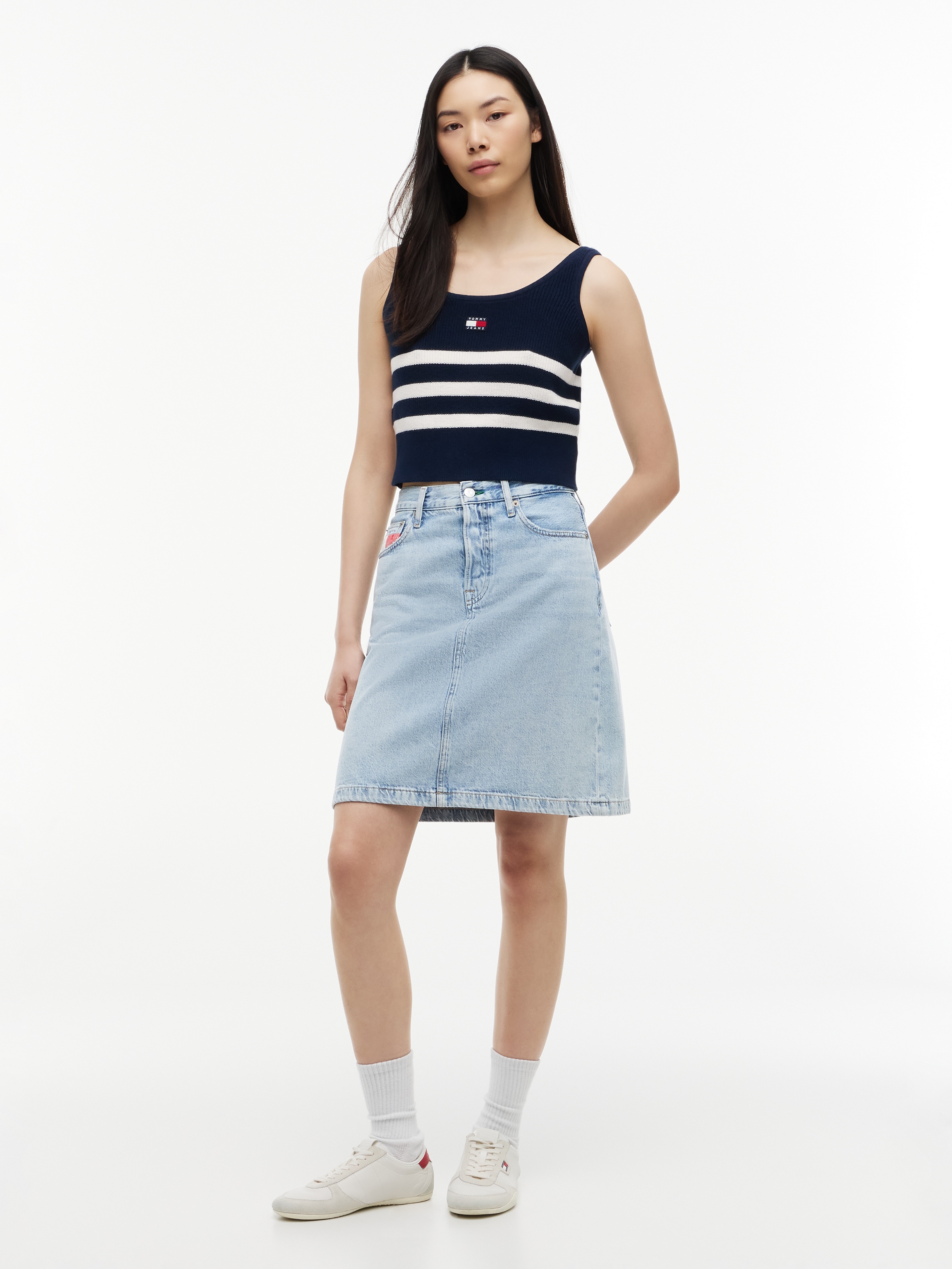 Tommy Jeans Jupe en jean »CLAIRE SKIRT RWB CBF CJ6013« Baumwolle, 5-Pocket Style