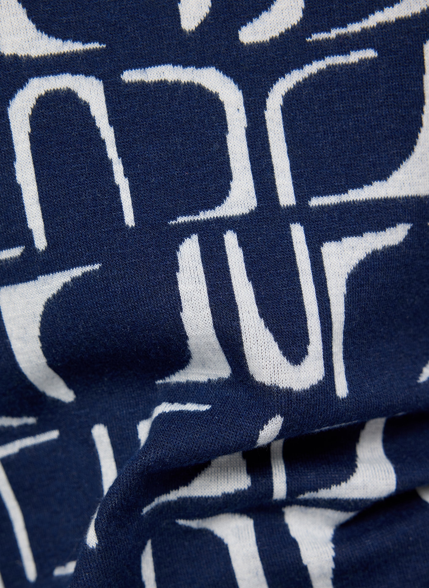 Rabe T-shirt à manches longues mit grafischem Muster und gerafftem Kragen mit Kordelzug