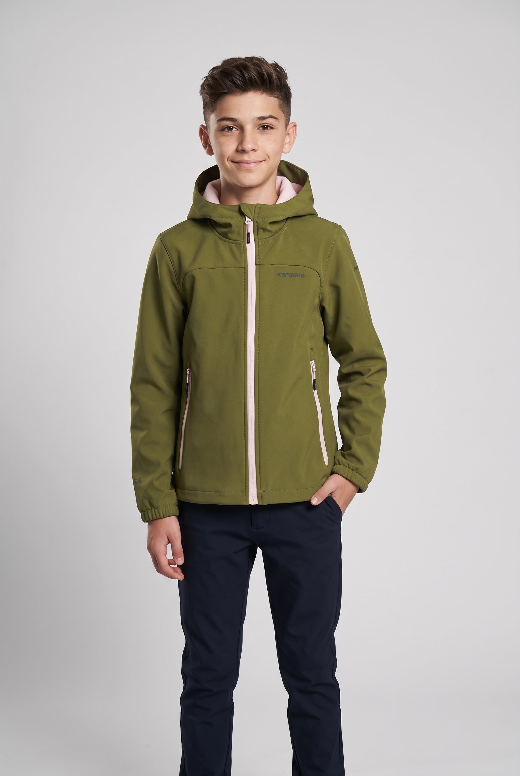 Icepeak Veste softshell »ICEPEAK KOBRYN JR« avec capuche avec capuche, respirant, déperlant, séchage rapide