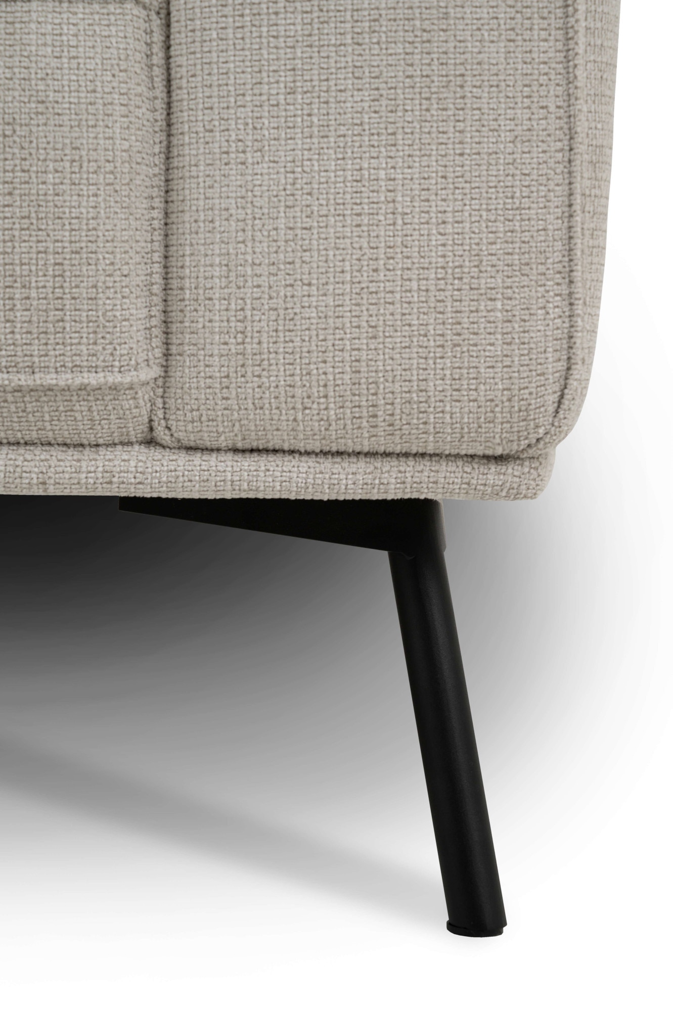 GOODproduct Ecksofa »Vosby« 260 cm, Chenille,  mit dekorativer Kedernaht, Wellenunterfederung