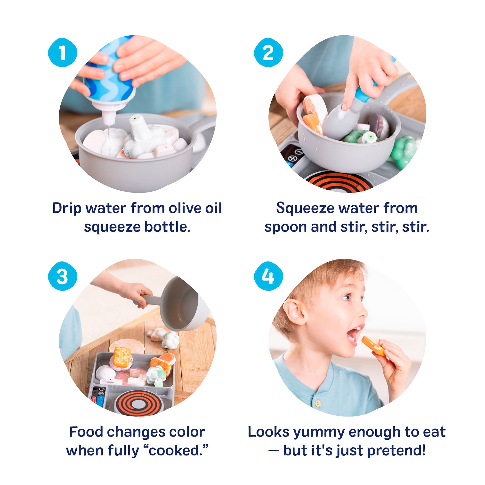 Spin Master Set de cuisine pour enfants »Melissa & Doug Water WOW« mit Farbwechseleffekt