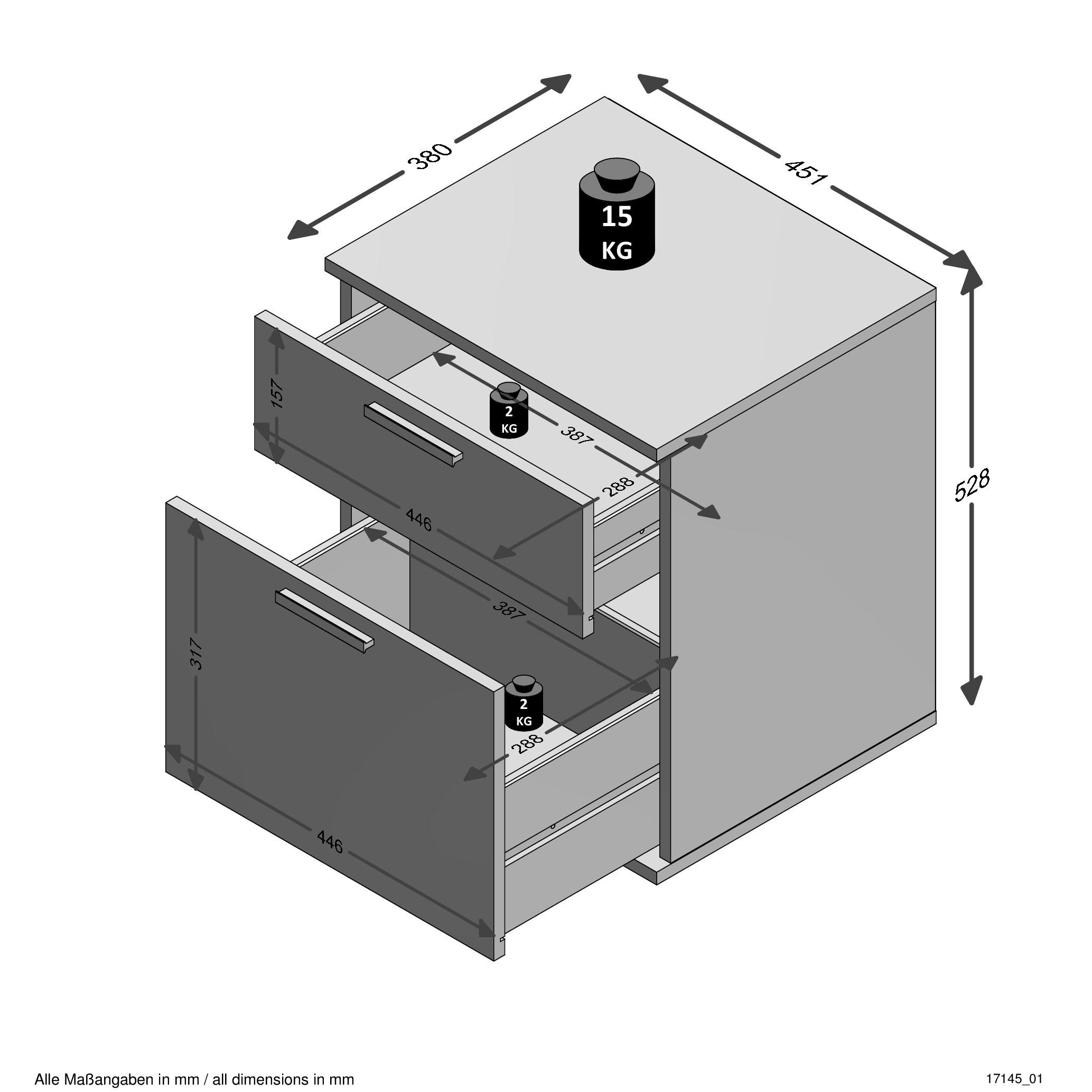 FMD Table de nuit Nachttisch