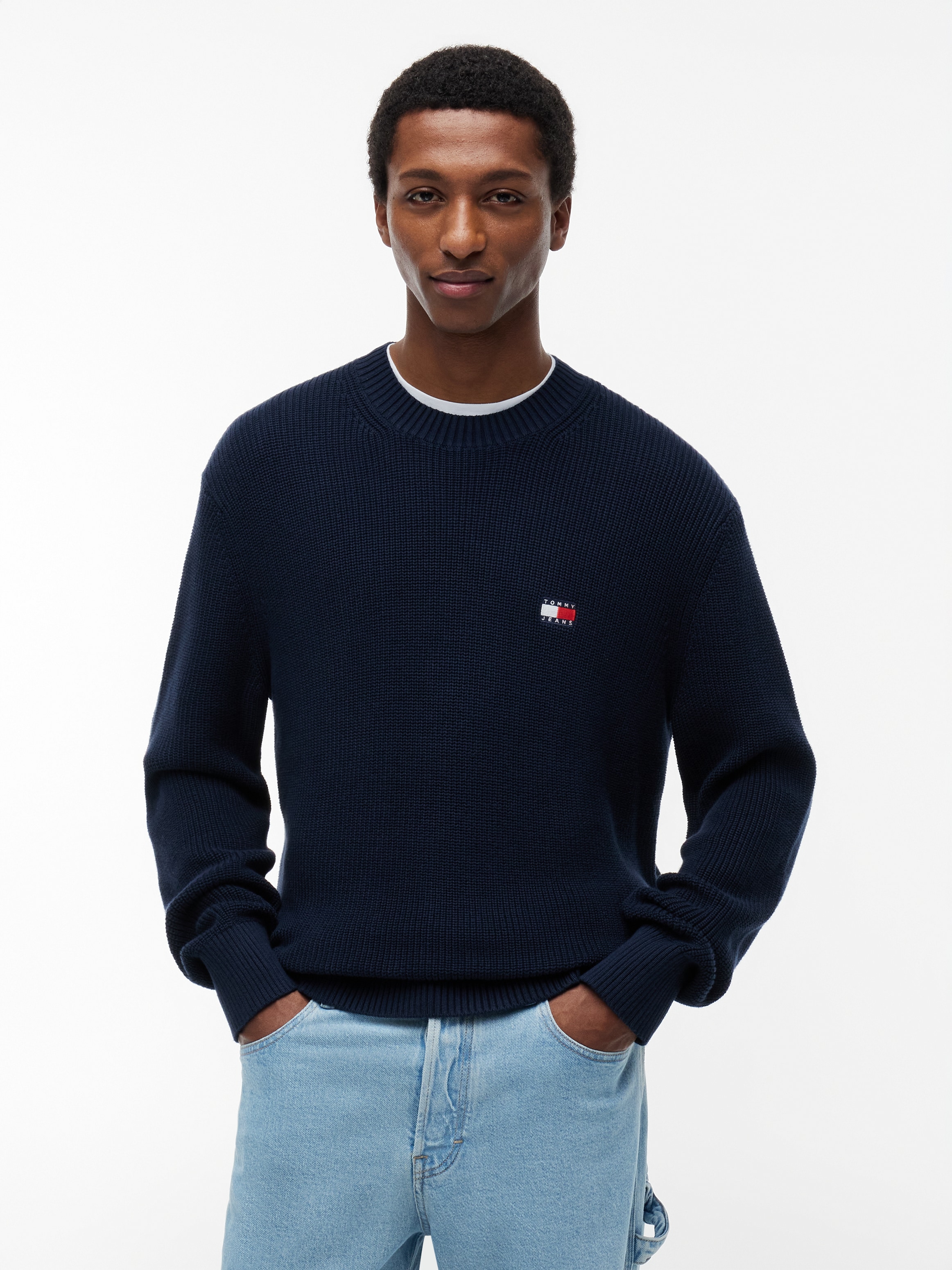 Tommy Jeans Strickpullover »TJM REGULAR BADGE SWEATER«