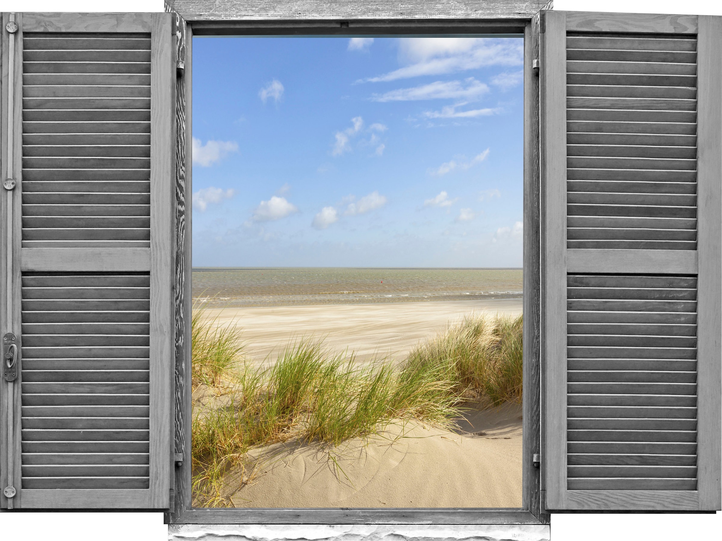 queence Wandtattoo »Düne« Wandsticker, Wandbild, selbstklebend, 3D, Fenster