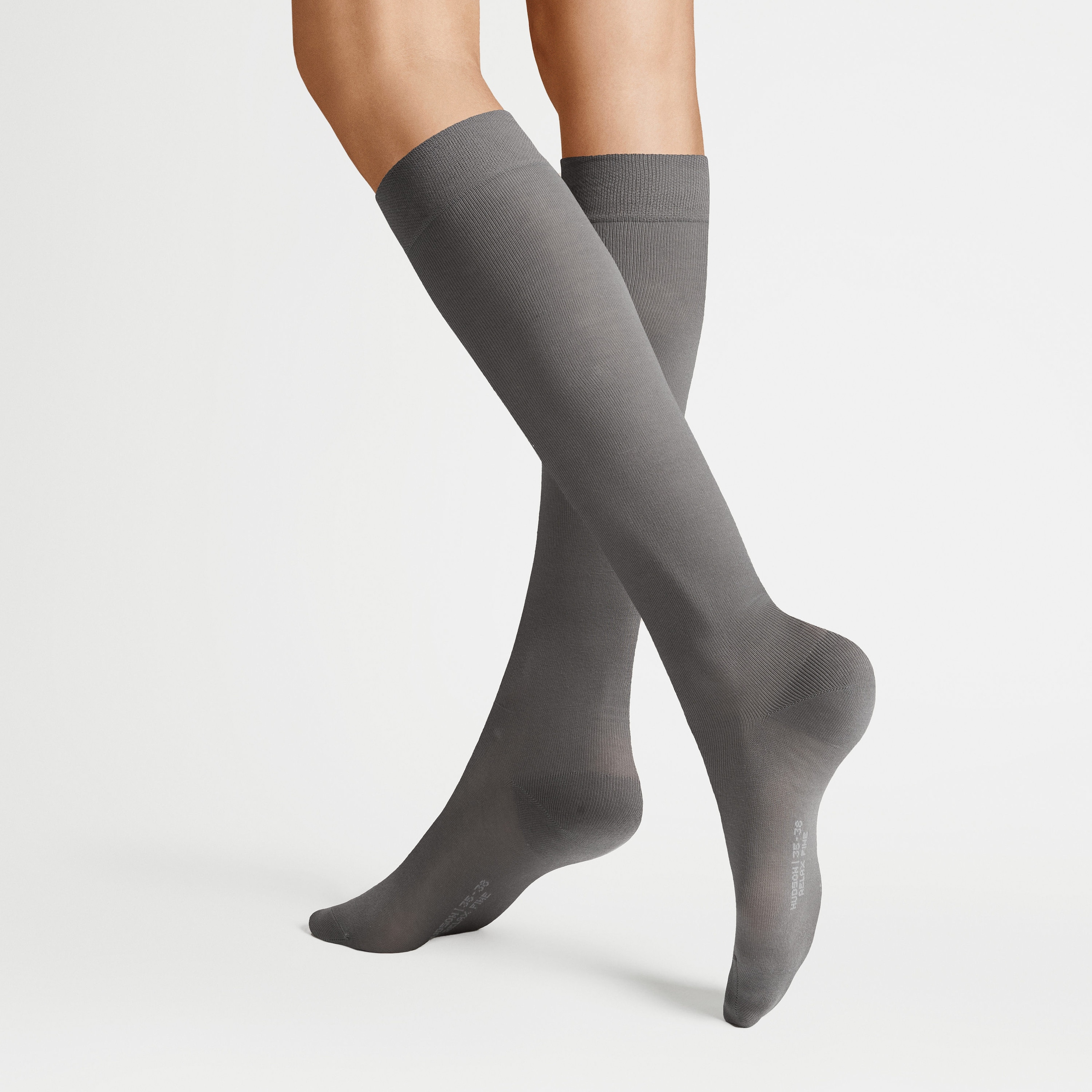 Hudson Mi-bas »RELAX FINE« Baumwoll-Mix, verstärke Spitze und Ferse