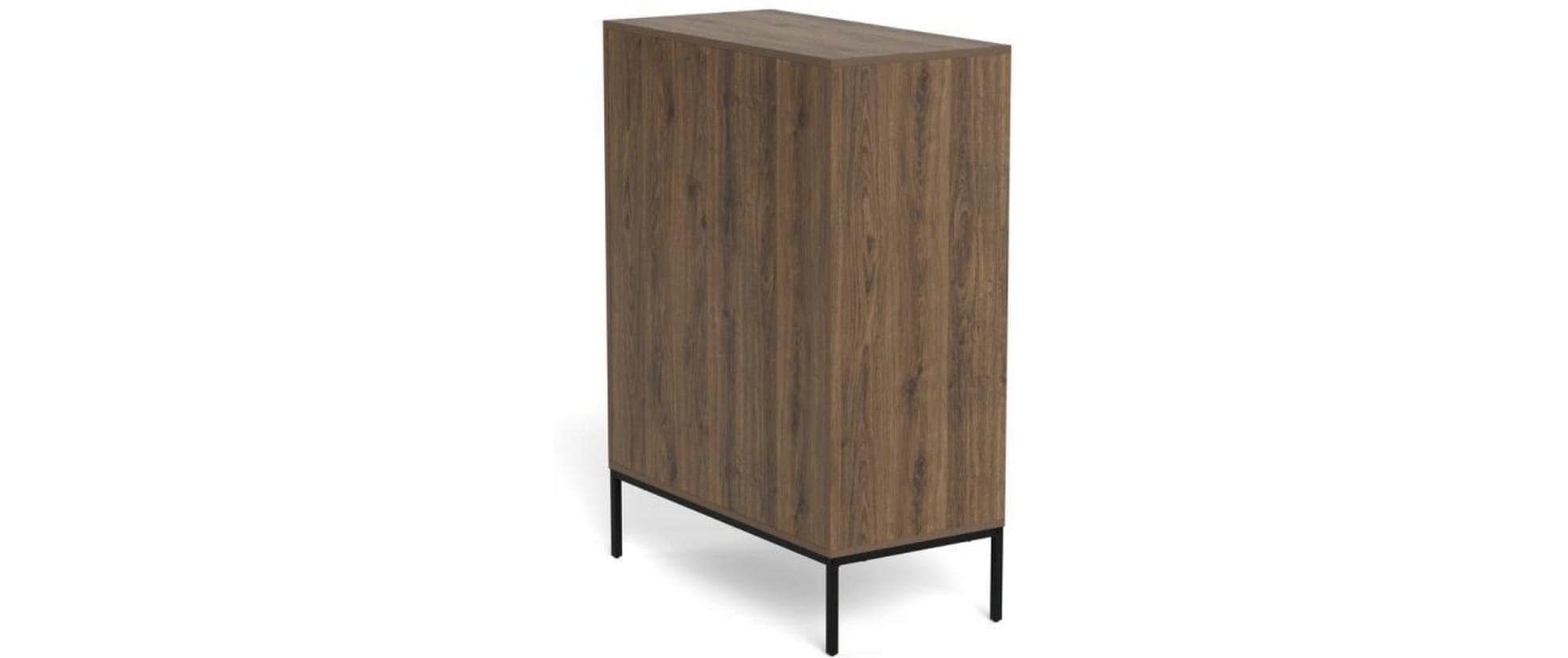AC Design Kommode »Palmdale 80 x 40 x 110 cm« Elegante Kommode mit 3 Schubladen in rauchiger Eiche-Optik