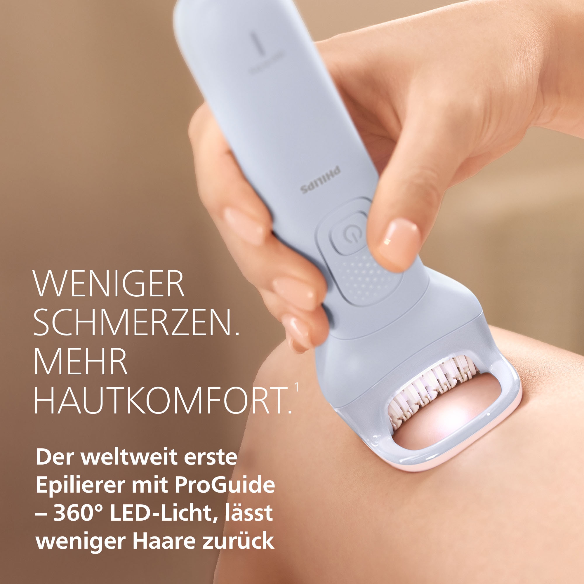 Philips Epilierer »Series 8000 BRE708/00« 2 Stk. Aufsätze nass und trocken verwendbar, mit 2 Geschwindigkeitsstufen