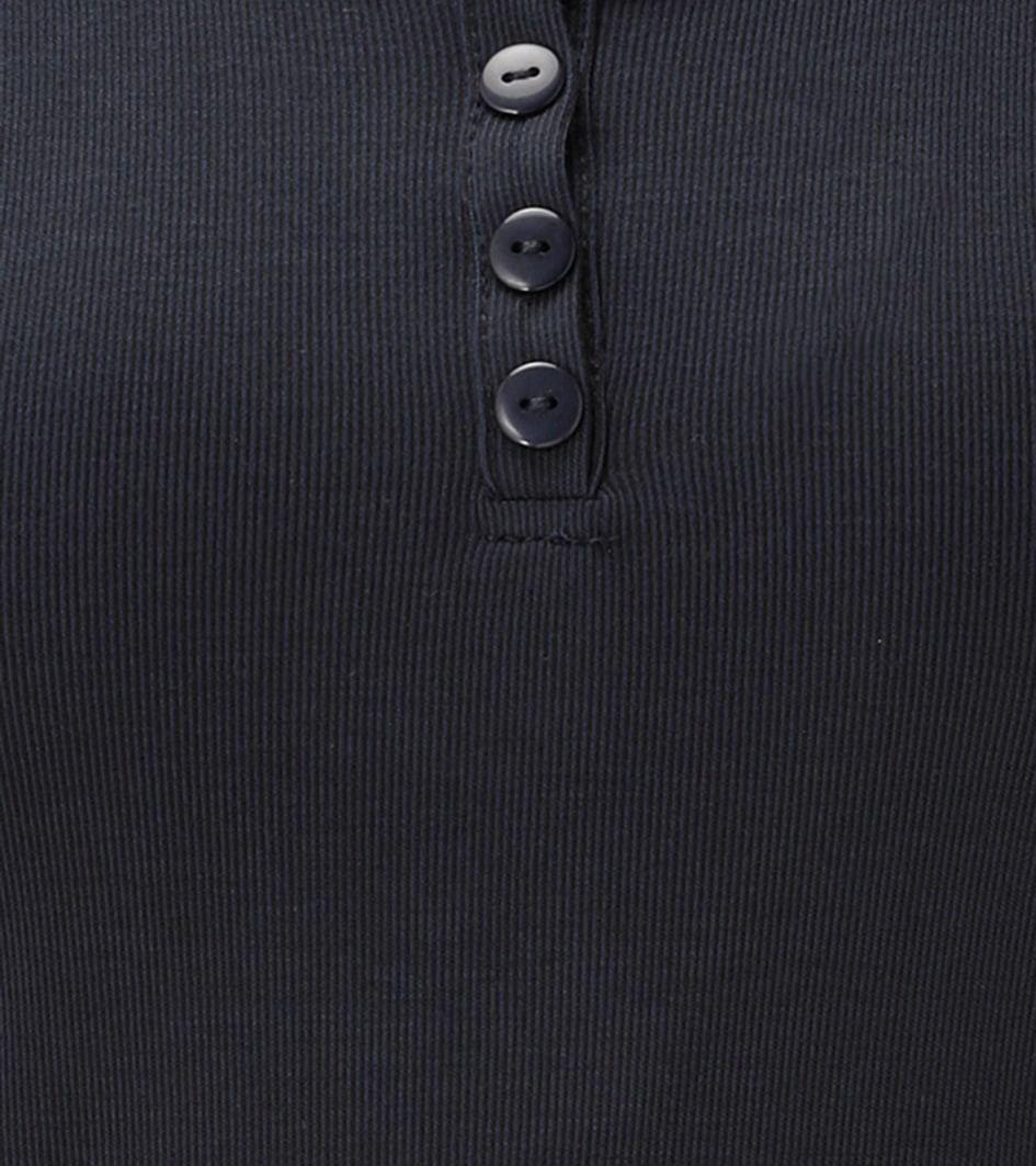 Aniston CASUAL T-shirt à manches longues avec dentelle ondulée au col rond - NOUVELLE COLLECTION