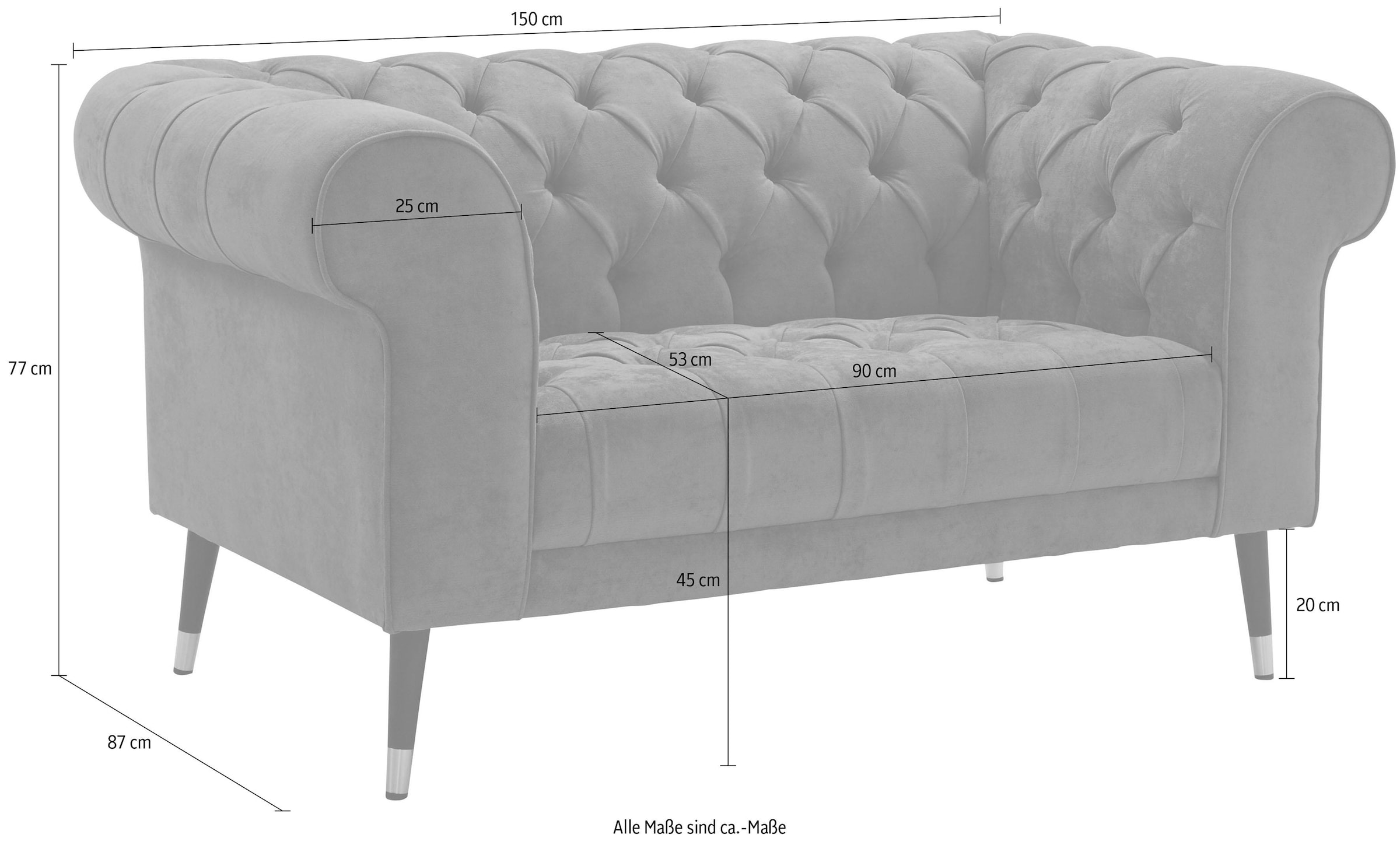 Home affaire Chesterfield-Sofa »Tinnum«