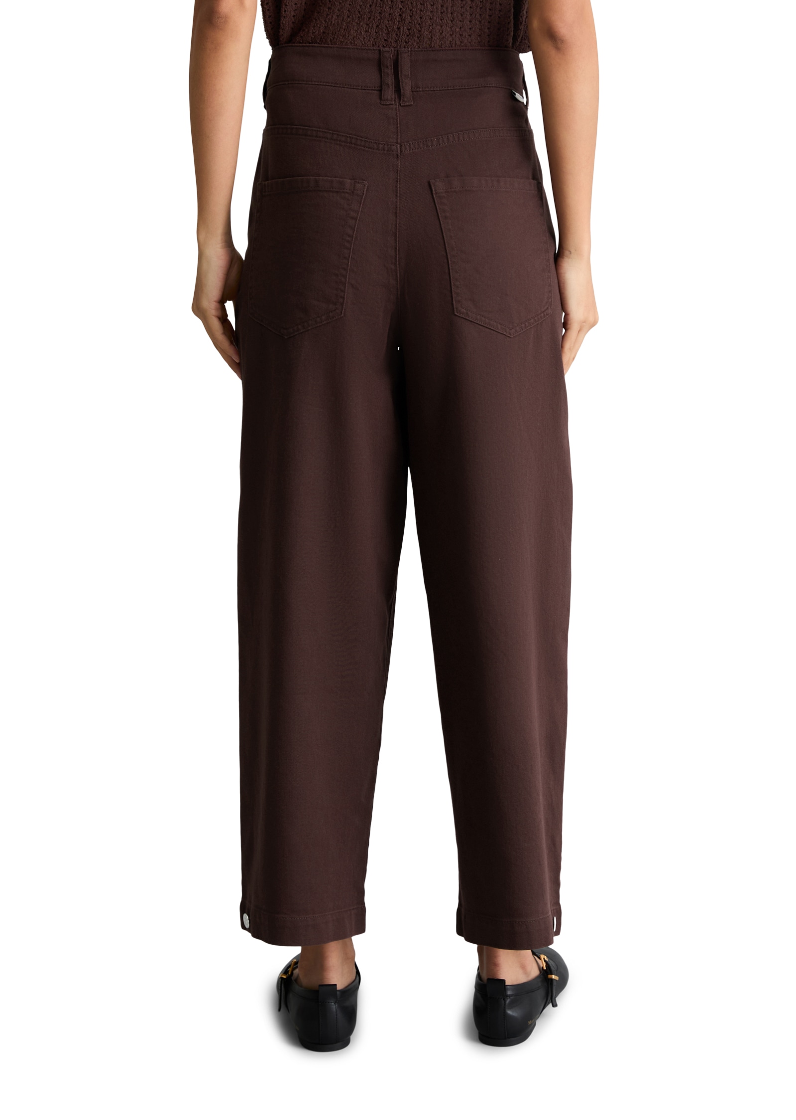 Marc O'Polo DENIM Pantalon 5 poches  Barrel Hose cropped aus Organic-Cotton-Lyocell-Stretch