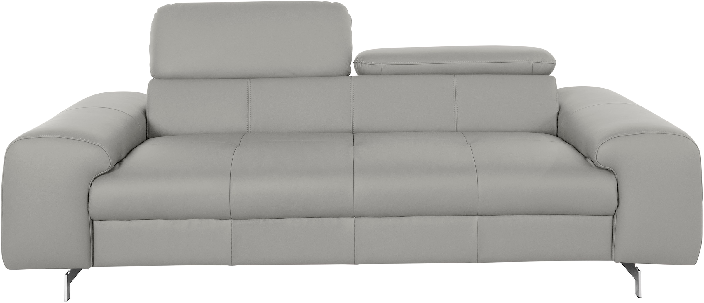 COTTA 3-Sitzer »Chef« Big-Sofa mit Kopfteilverstellung, edle Metallkufen