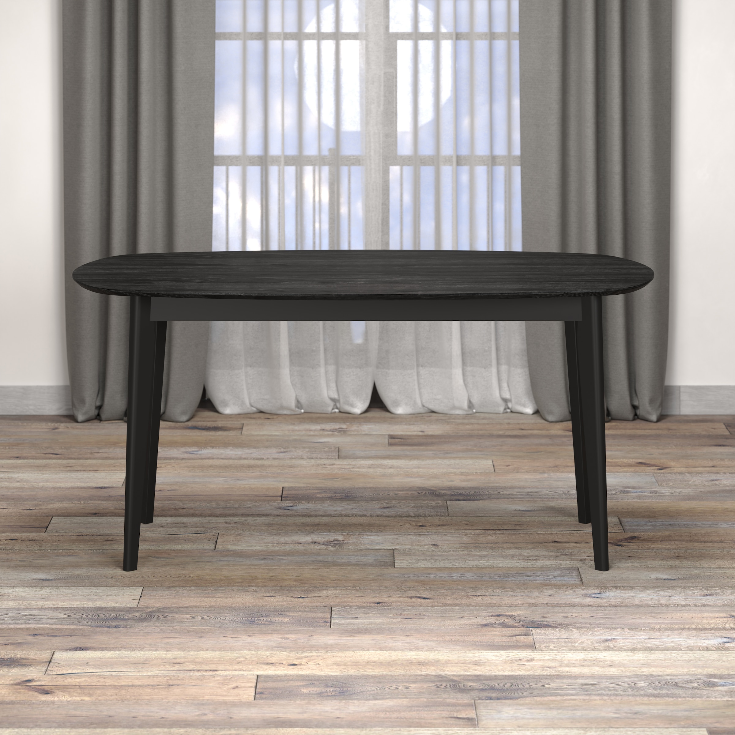 INOSIGN Table de salle à manger »Ronda« 1 cuis tlg. Esszimmertisch oval auf Massivholzfüssen - (B/T/H) 160/90/77 cm