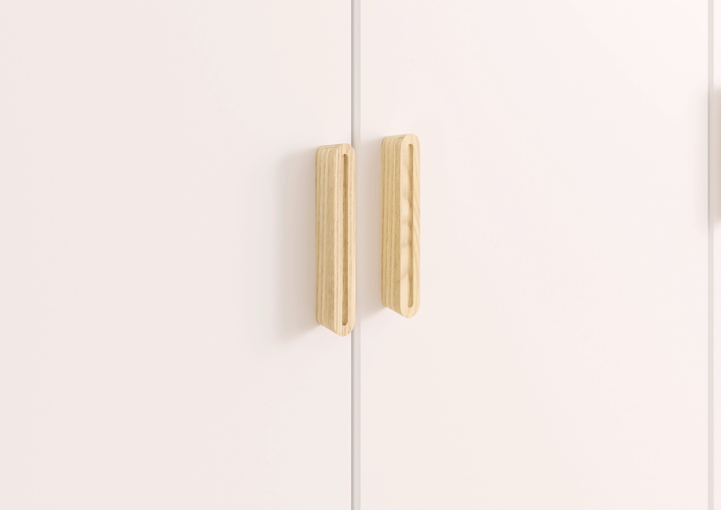 rauch Kleiderschrank »Ottos Choice Skandi Kinderzimmer Bestseller Schlafzimmerschrank FALUN« Breite 92/137/182, Höhe 203 cm,  im modernen Skandi-Look, Füsse/Griffe Eiche massiv MADE IN GERMANY