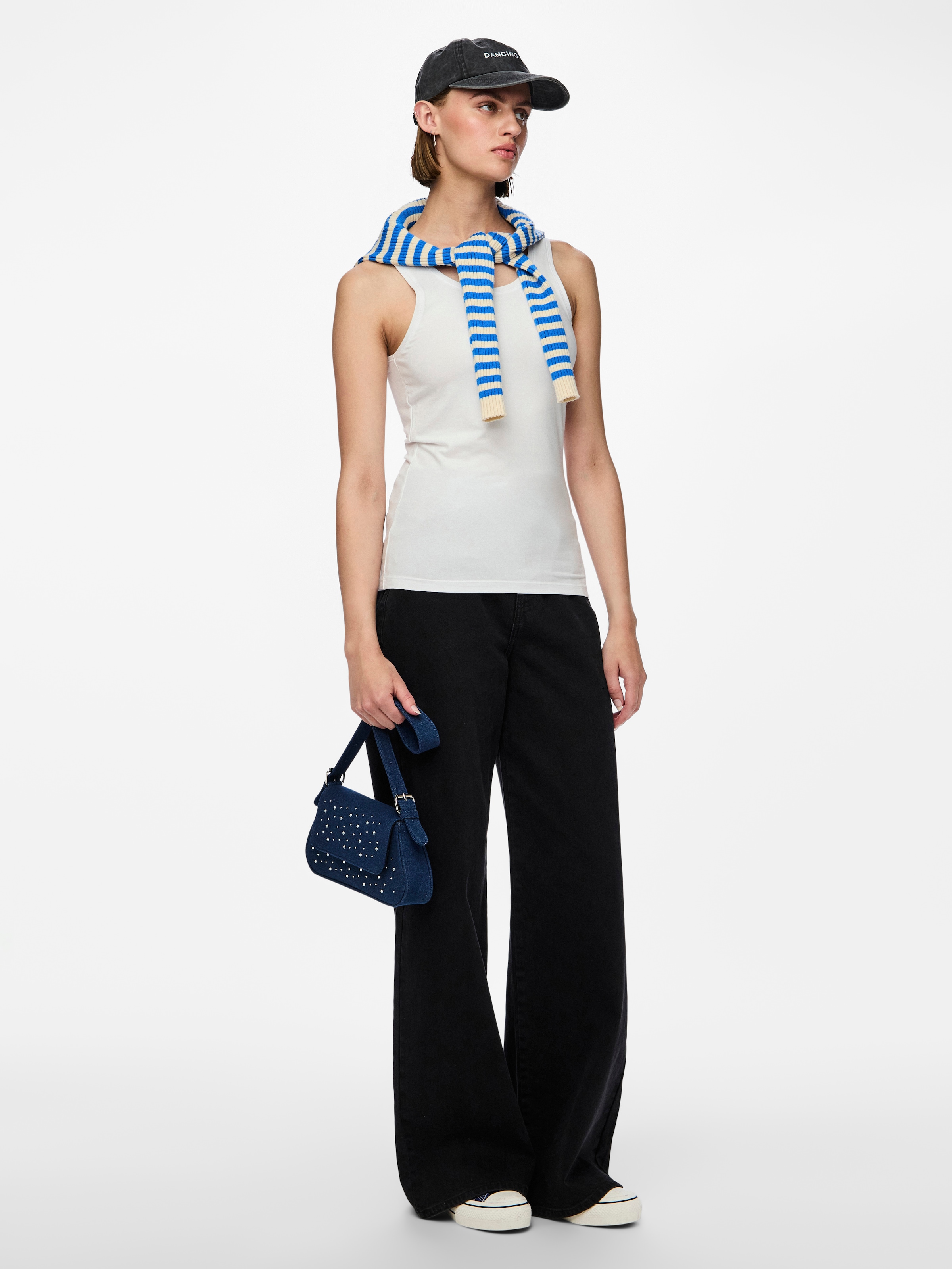 pieces Débardeur »PCSIRENE TANK TOP JRS NOOS« Baumwollmischung, slim fit