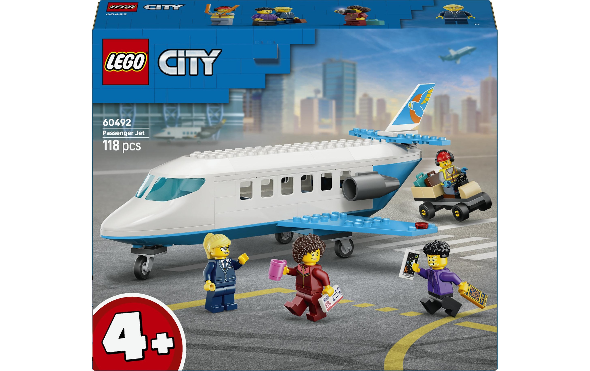 LEGO® Pions de construction »Passagierjet (60492), LEGO City« fabriqué en Europe