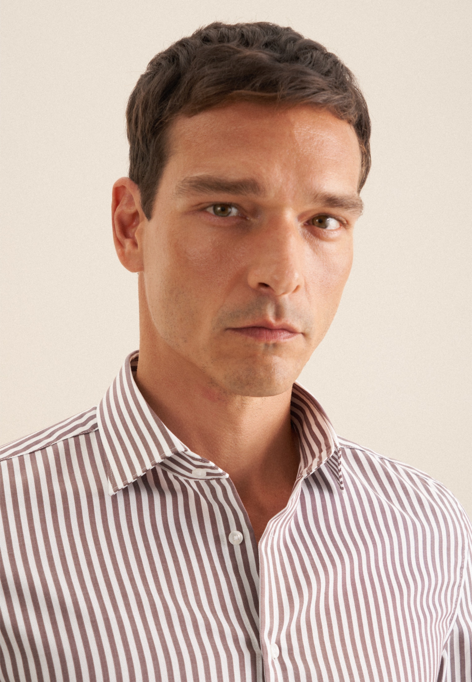 seidensticker Chemise d'affaires »Schwarze Rose« Shaped 1/1 Kentkragen Gestreift