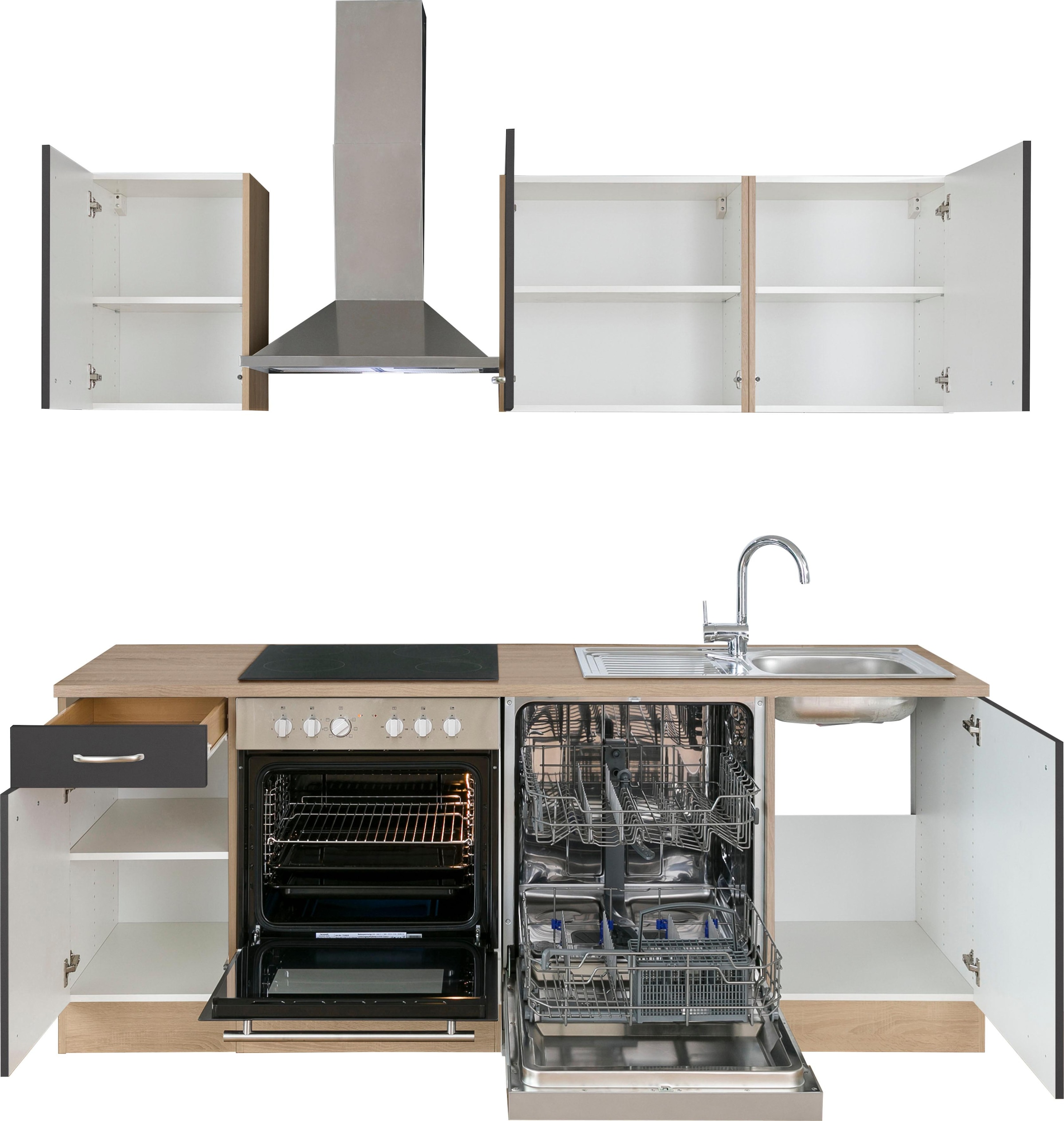 OPTIFIT Kitchenette »Parare« ohne E-Geräte, Breite 210 cm