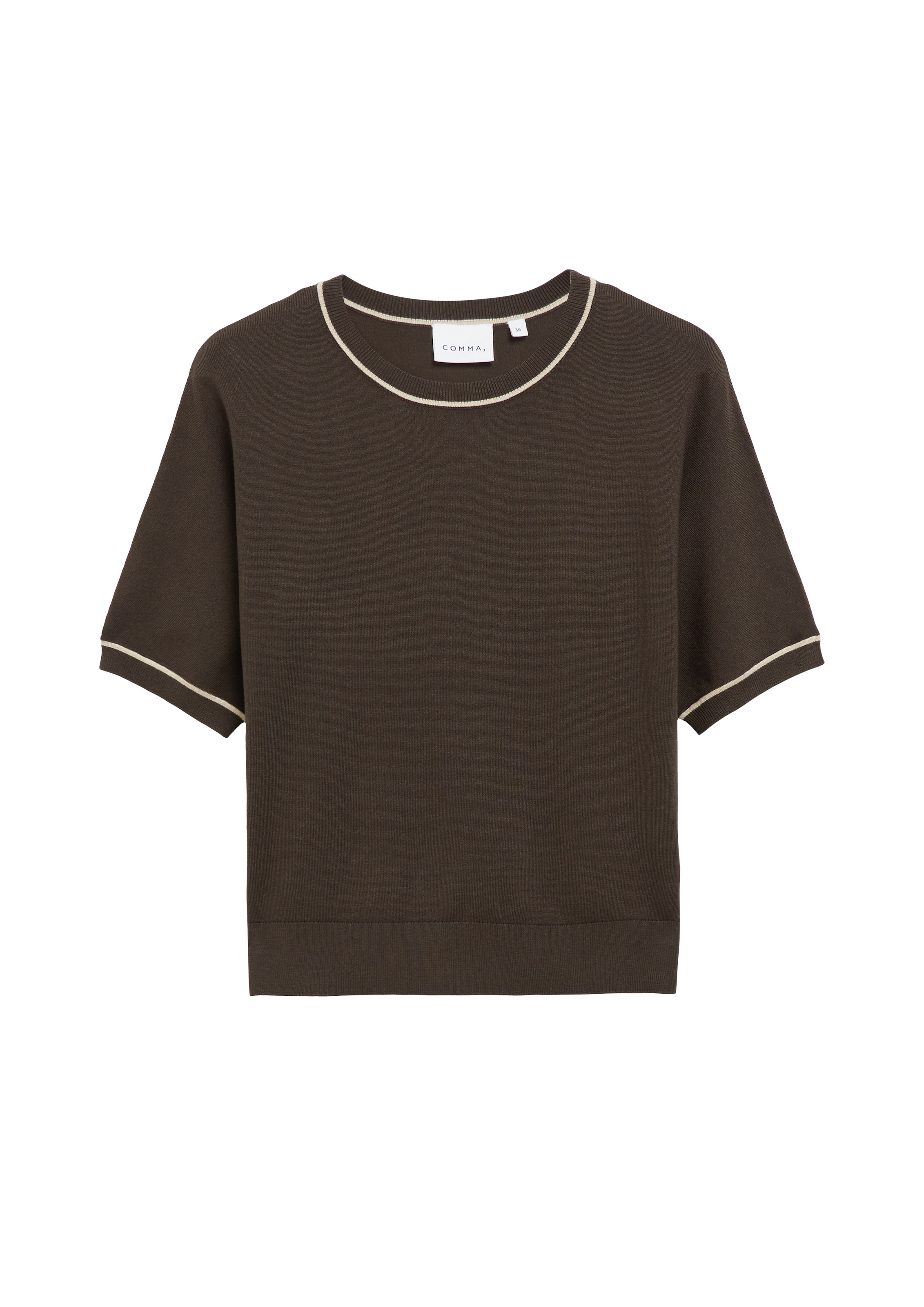 Comma Pull en tricot Pull d'été en maille / manches mi-longues / viscose