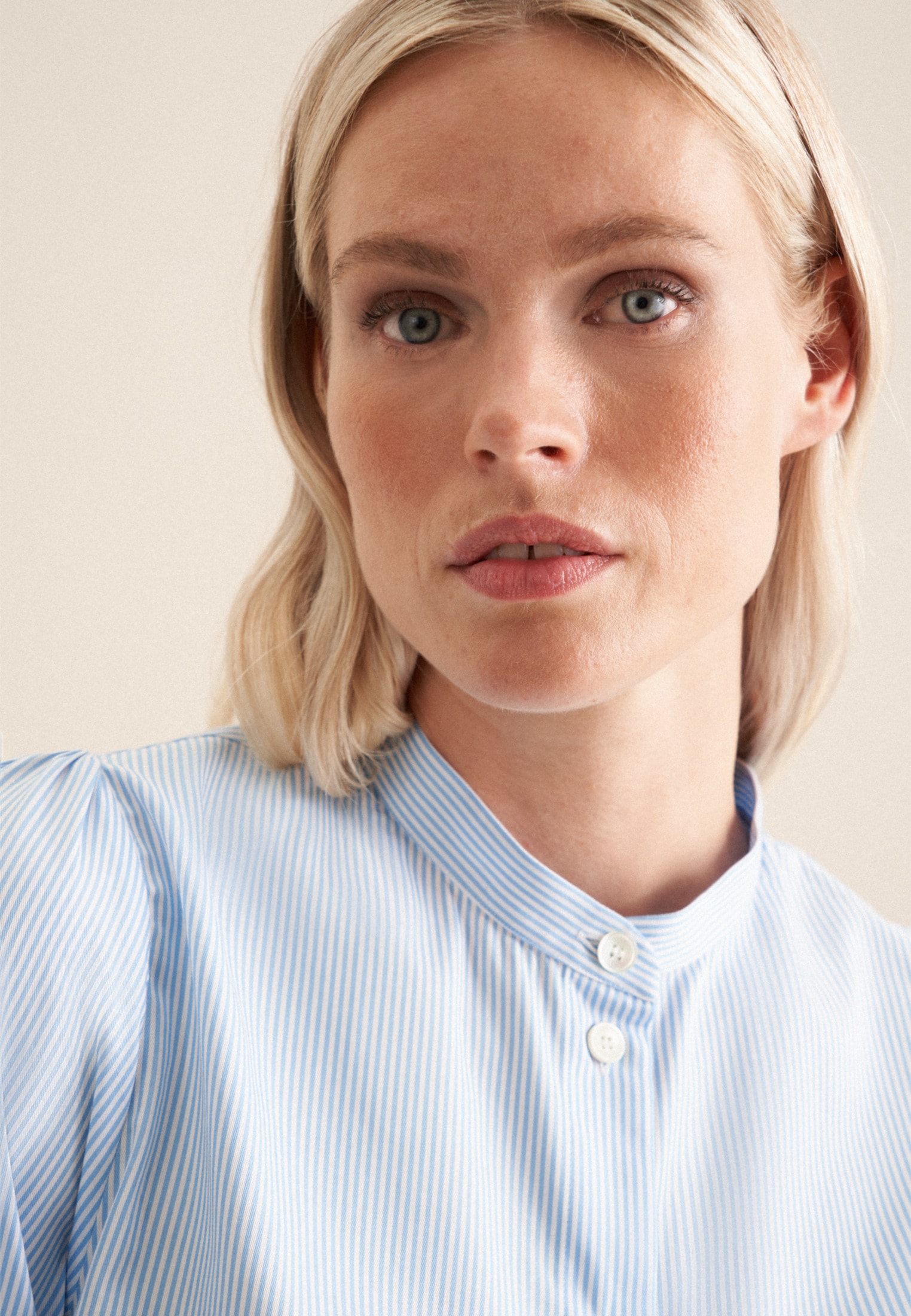 seidensticker Klassische Bluse »Schwarze Rose« 1/1 Kragen Streifen