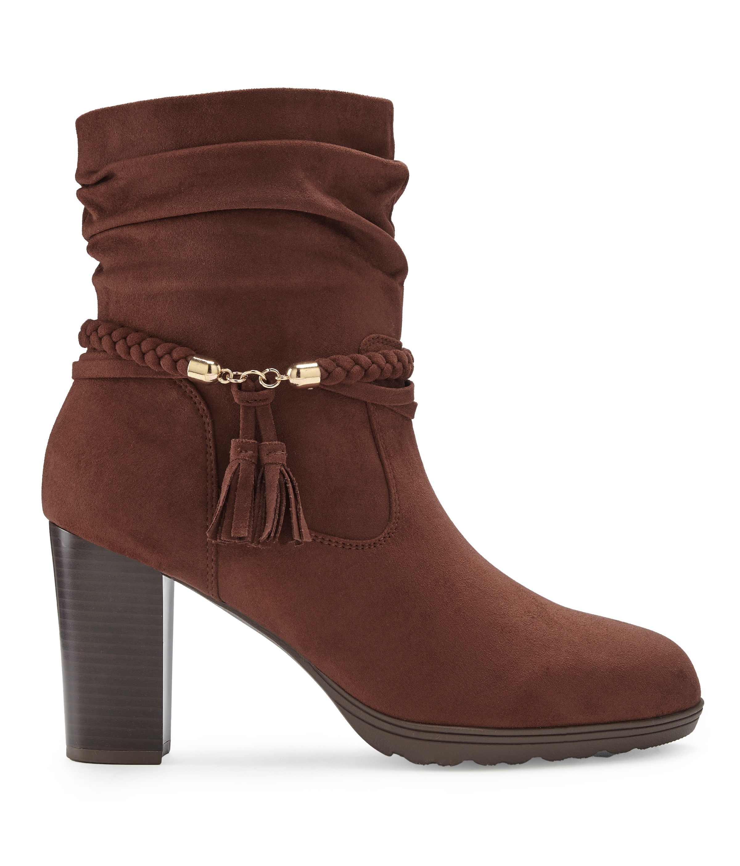 LASCANA Bottines »Stiefel, Boots,«  mit Blockabsatz  und Schmuckelement VEGAN