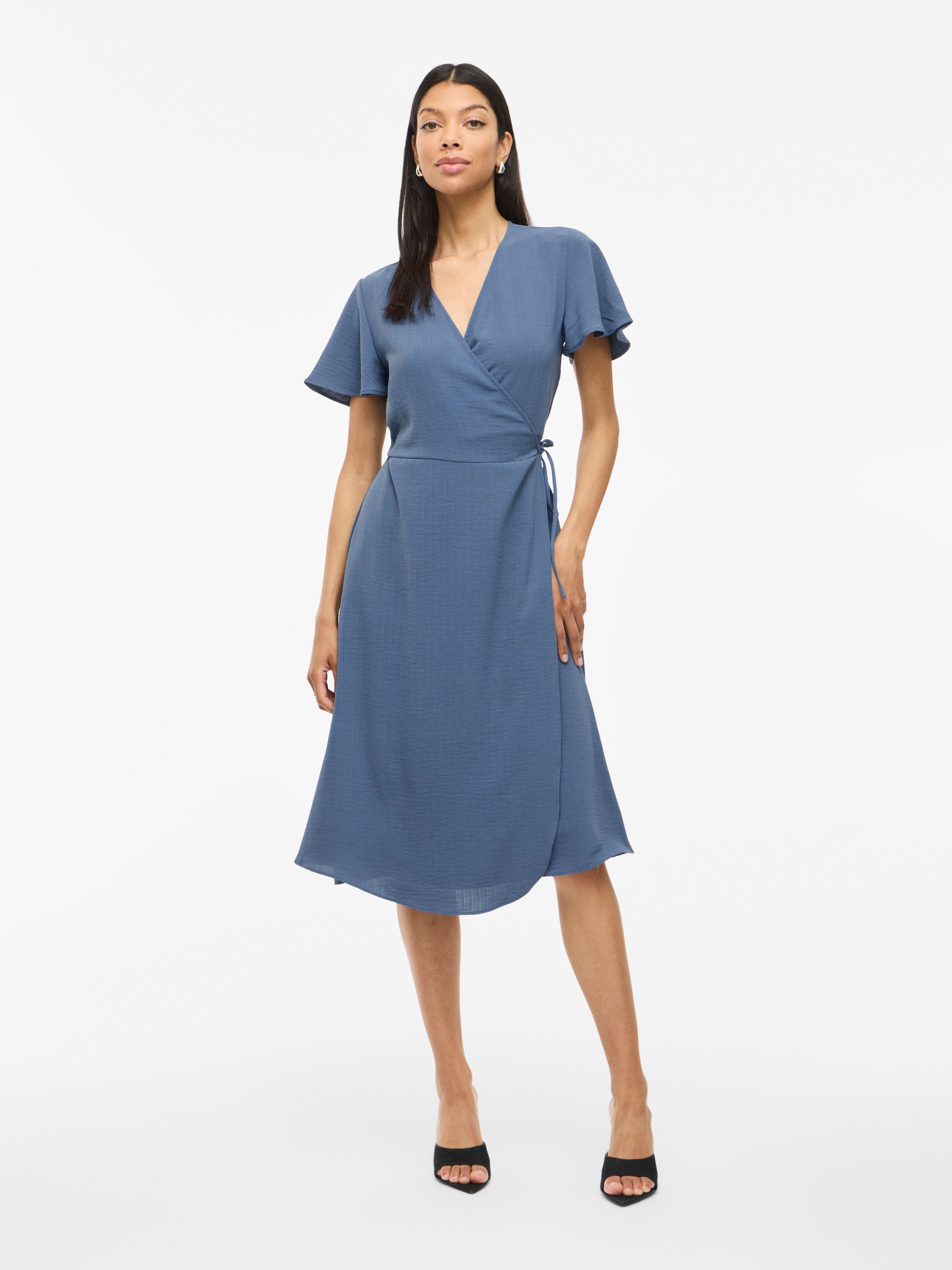 Vila Wickelkleid »VILOVIE S/S WRAP MIDI DRESS - NOOS« Sommerkleid,