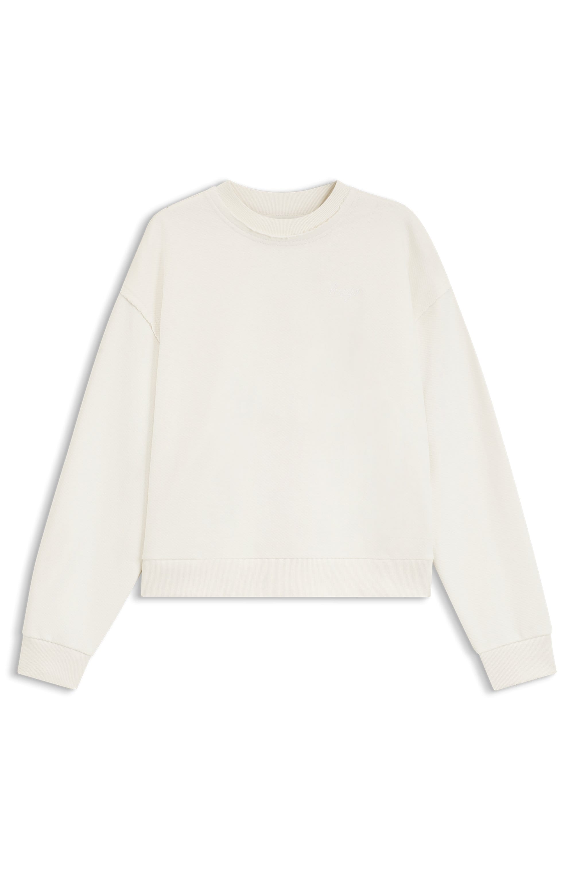 HUGO Sweat-shirt »Dismoolie«, avec broderie logo, relaxed fit
