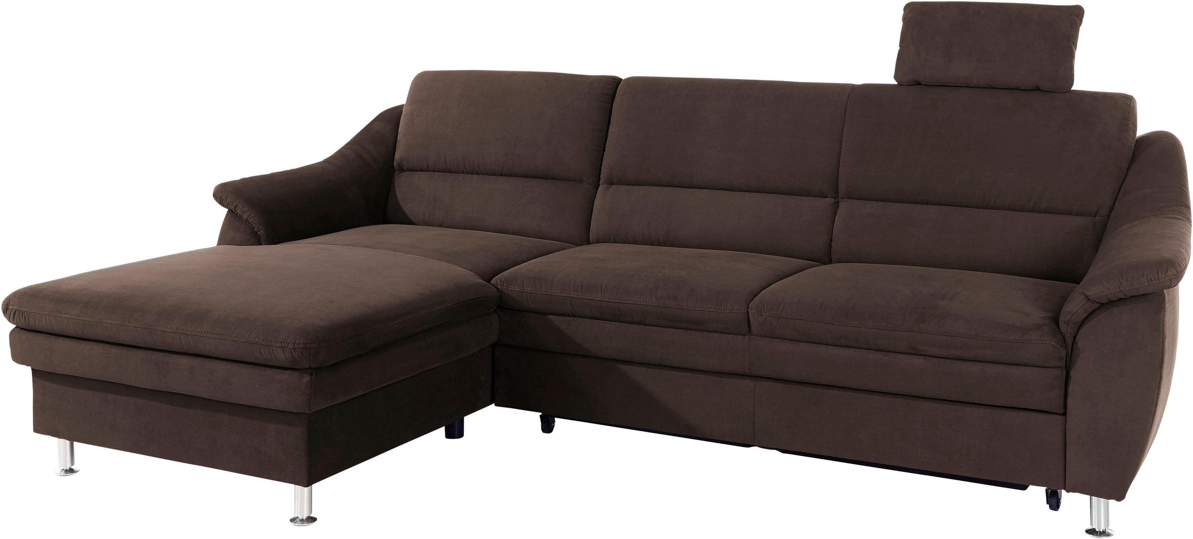 sit&more Canapé d'angle »Cardoso L-Form« mit Federkern, wahlweise mit Bettfunktion