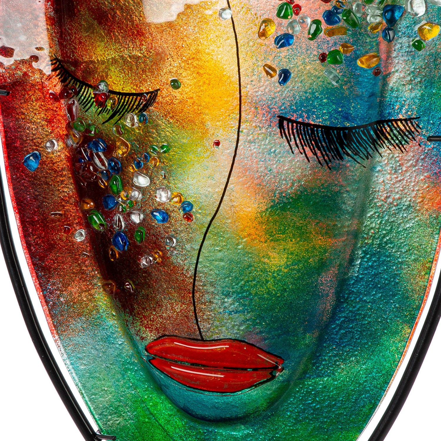 Casablanca by Gilde Tischvase »Gesichtsvase oval Violet lila H. 49 cm«