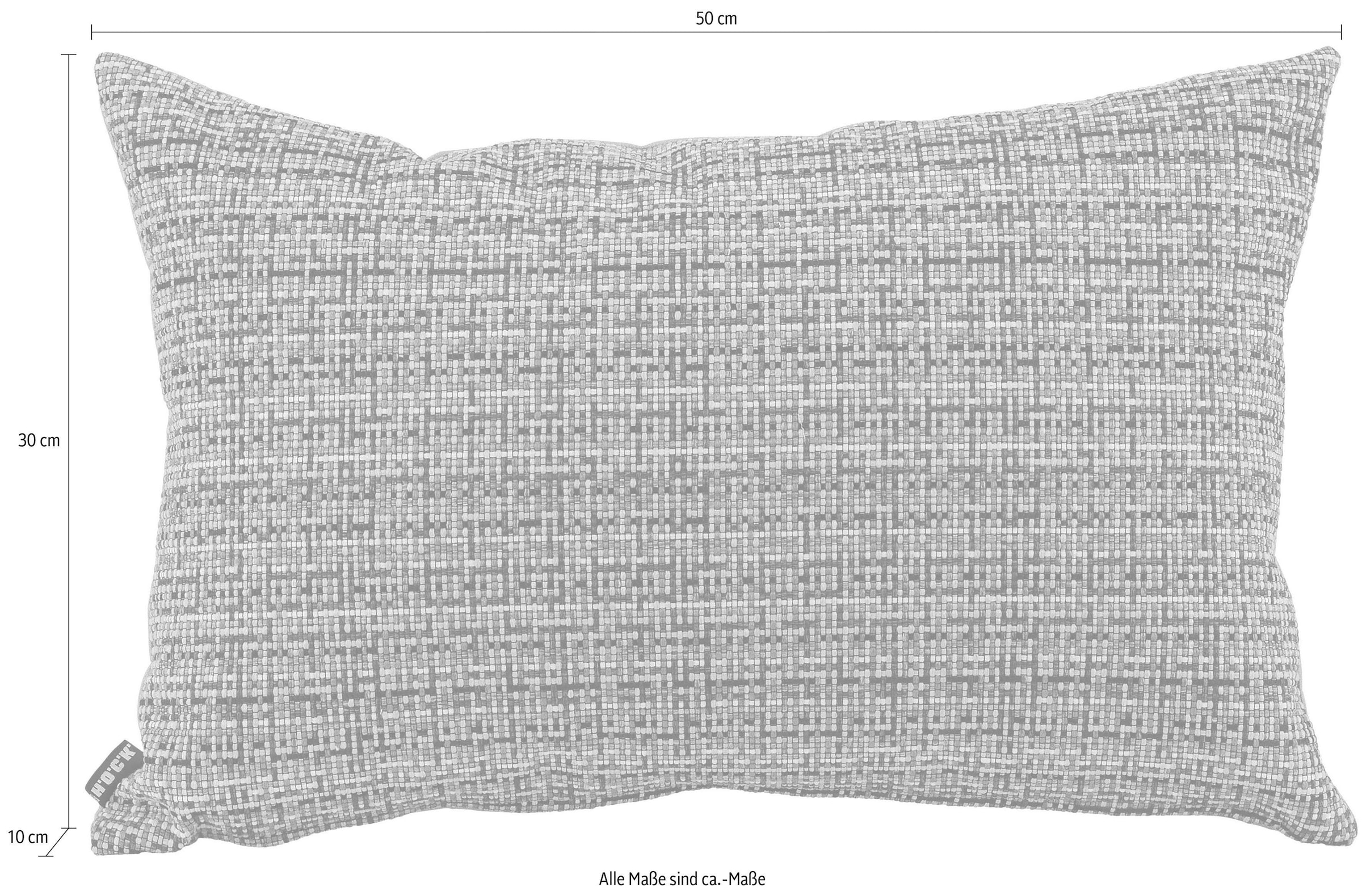 H.O.C.K. Dekokissen »Mosaico« mit feinem Karomuster, Kissenhülle mit Füllung, 1 Stück