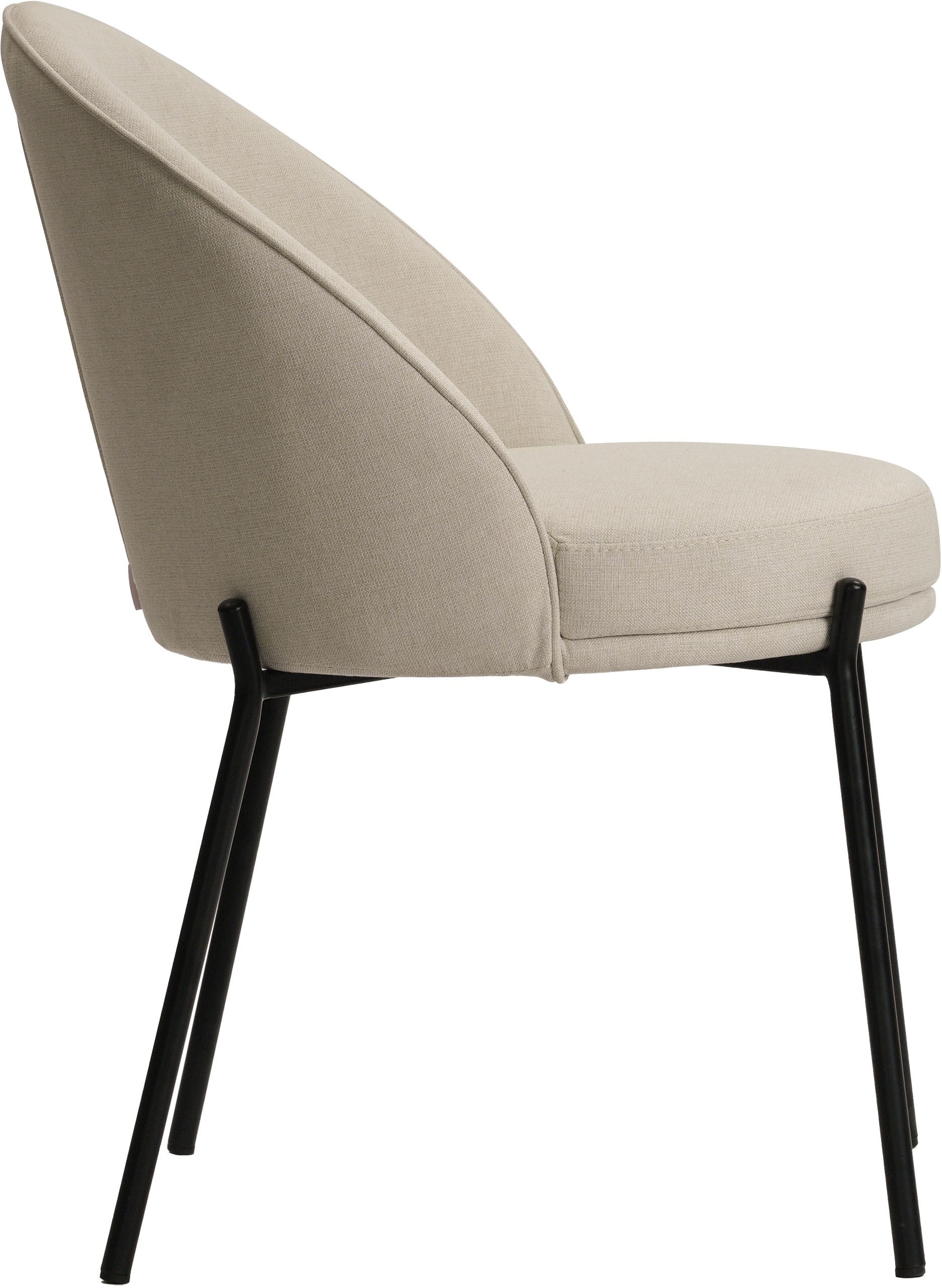 LeGer Home by Lena Gercke Esszimmerstuhl »Isalie« (Set) 2 Stk.mit pflegeleichtem Webstoff, Metallgestell, Sitztiefe 47 cm