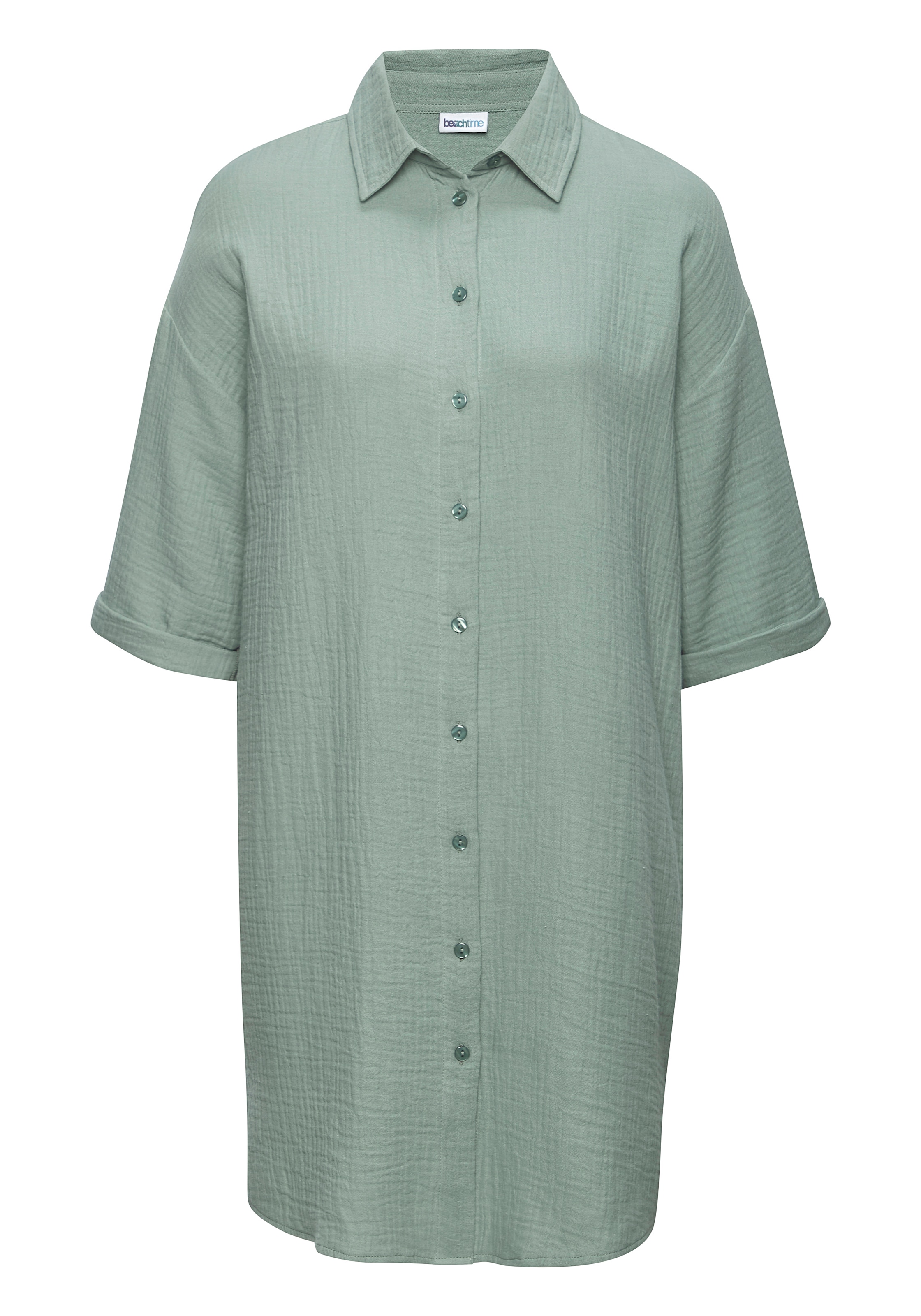 Beachtime by Lascana Chemisier long longue blouse en mousseline