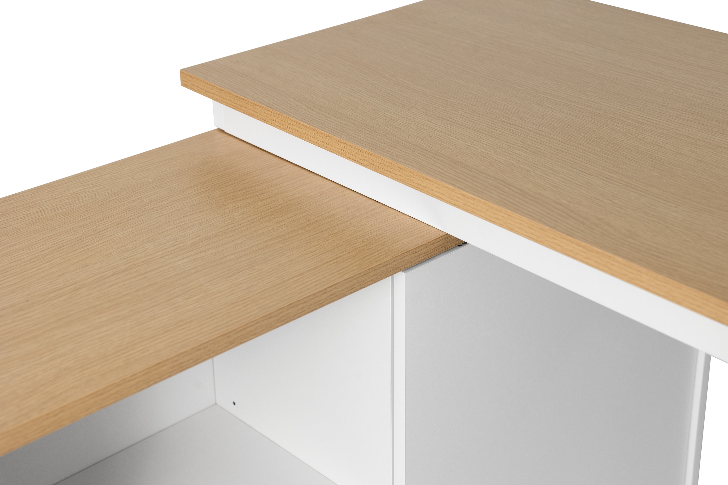 GOODproduct Bureau d'angle »SILBA« viel Stauraum, mit Schiebetür, Breite: 100 cm