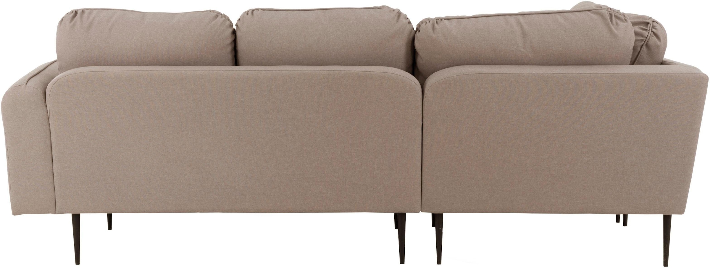 Home affaire Canapé d'angle »Skidi L-Form« mit losen Rückenkissen und Keder oben auf der Armlehne