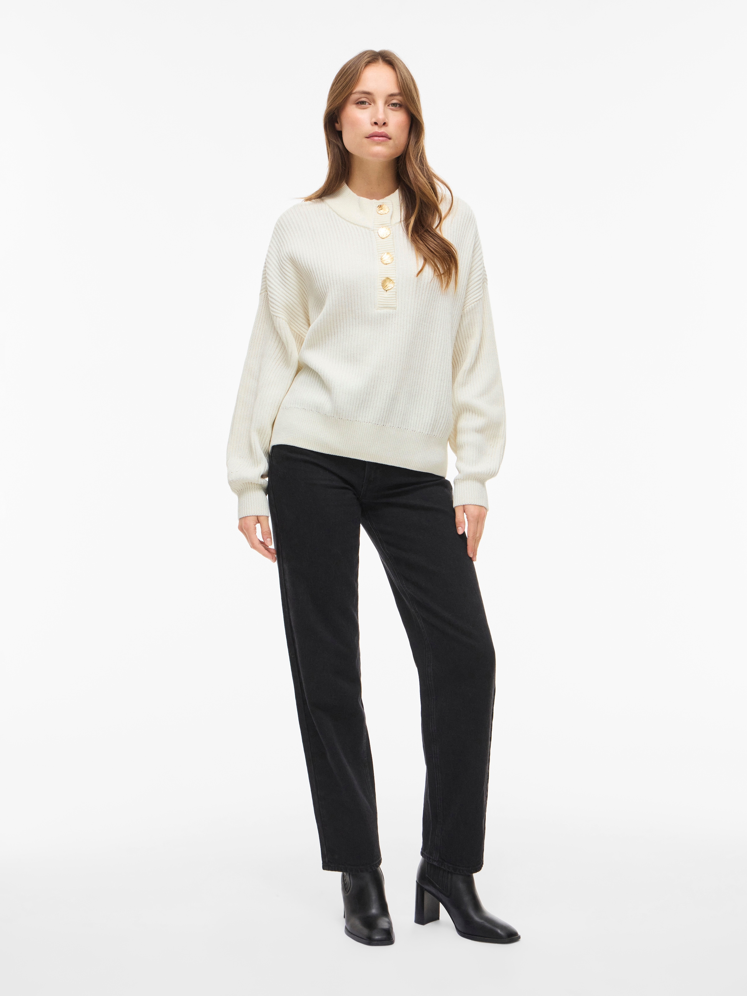 Vila Pull à col montant »VICHING CREW NECK L/S KNIT TOP - NOOS«