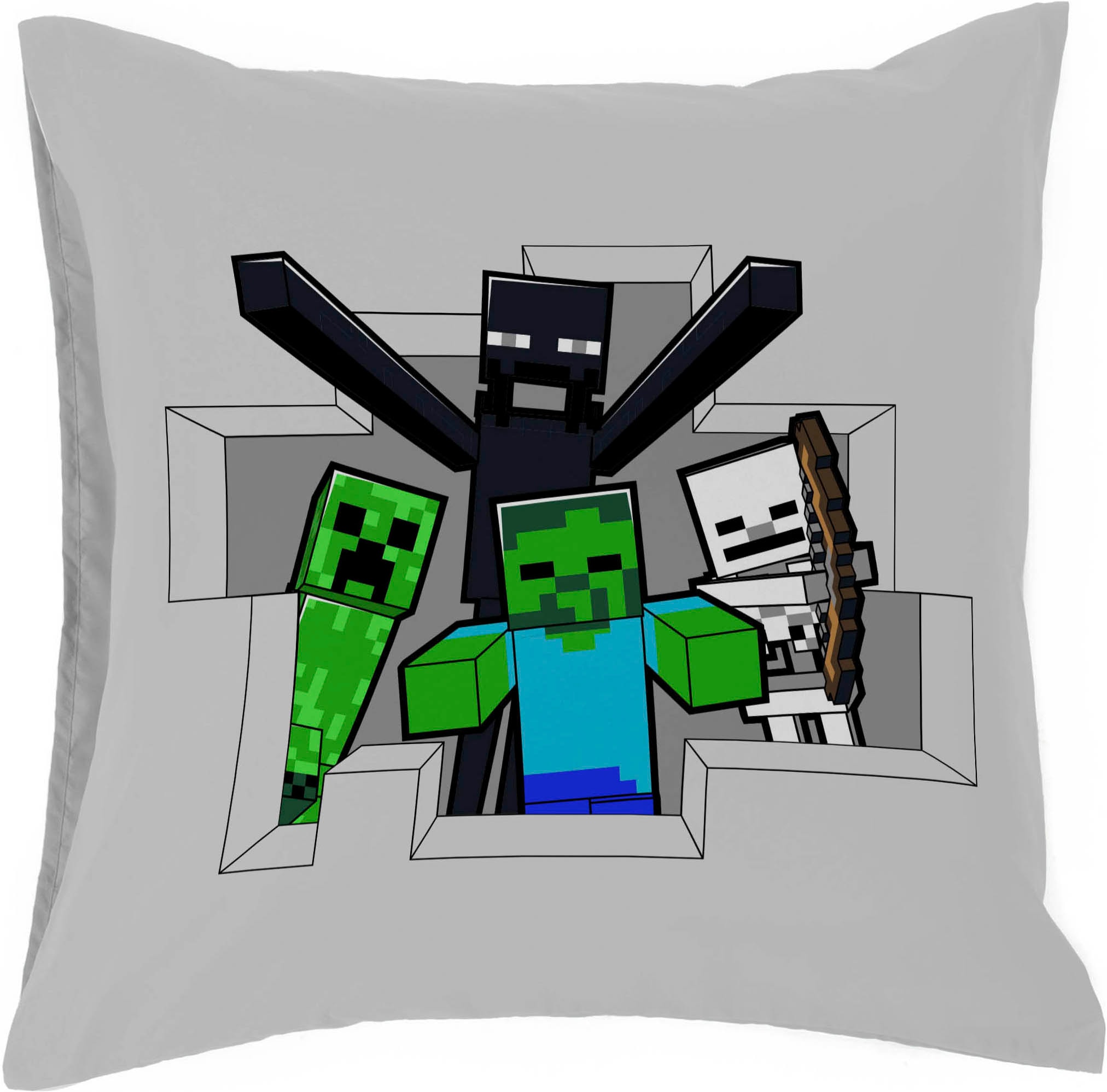 Minecraft Linge de lit pour enfants »Minecraft Fight Back« 2 100% coton